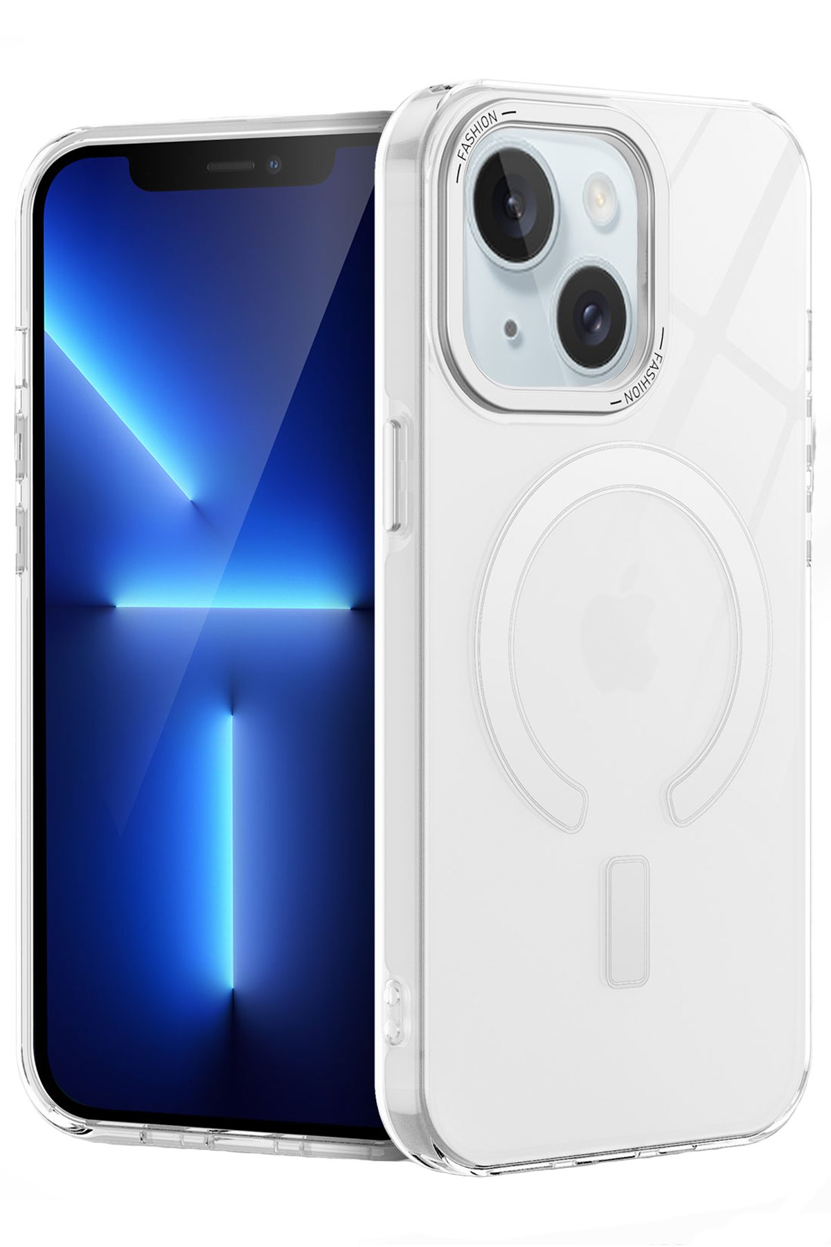 Newface iPhone 14 Kılıf Jack Magneticsafe Lens Silikon - Siyah
