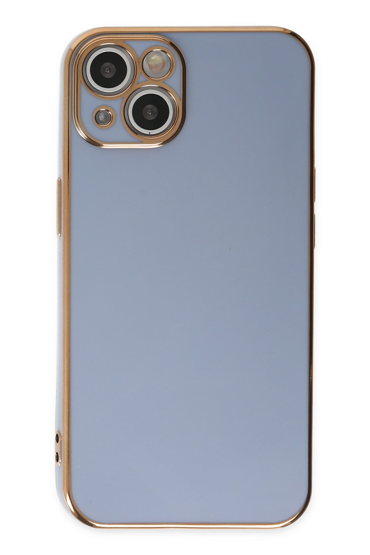 Newface iPhone 14 Kılıf Kelvin Kartvizitli Silikon - Derin Mor