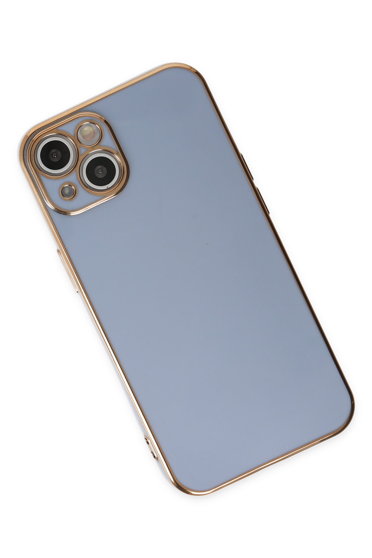 Newface iPhone 14 Kılıf Kelvin Kartvizitli Silikon - Derin Mor