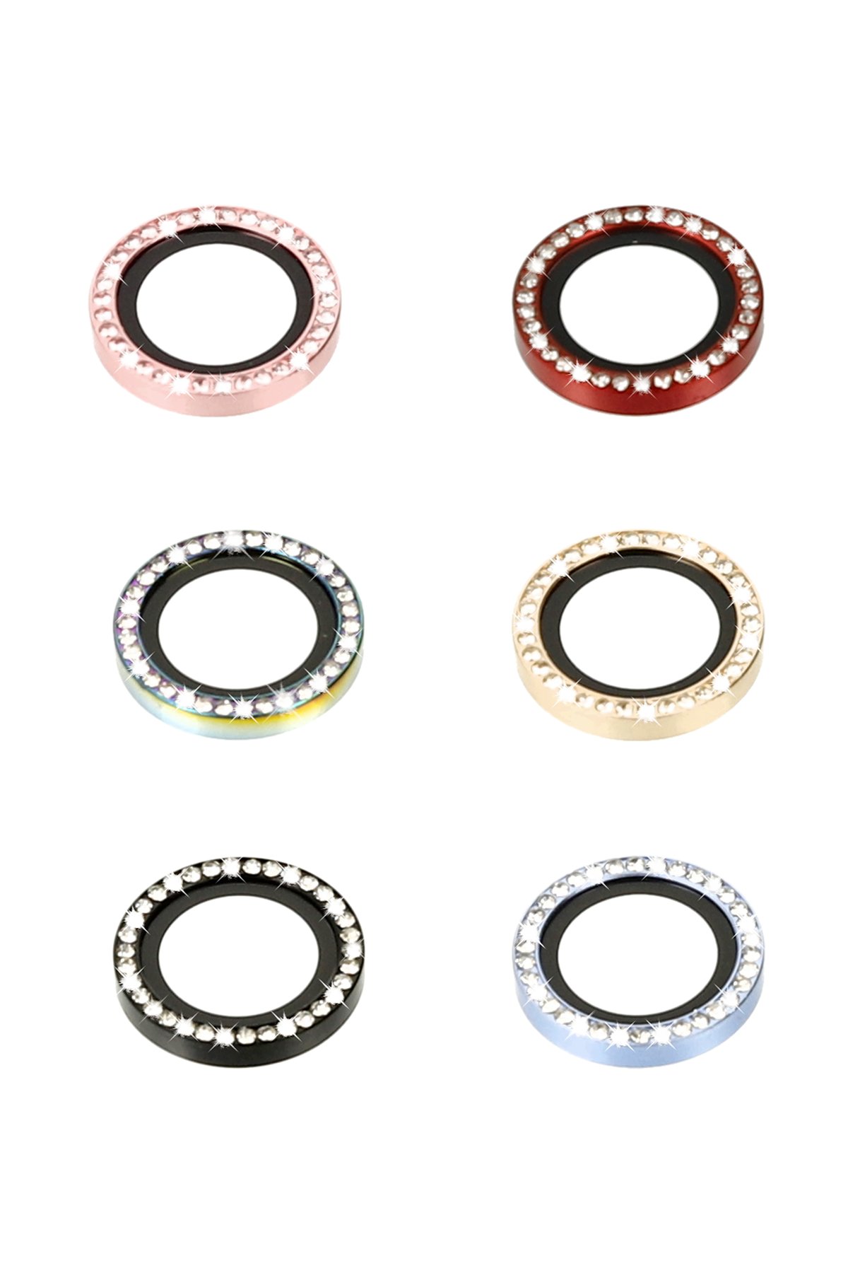 Newface iPhone 14 Plus Raze Metal Kamera Lens - Mor