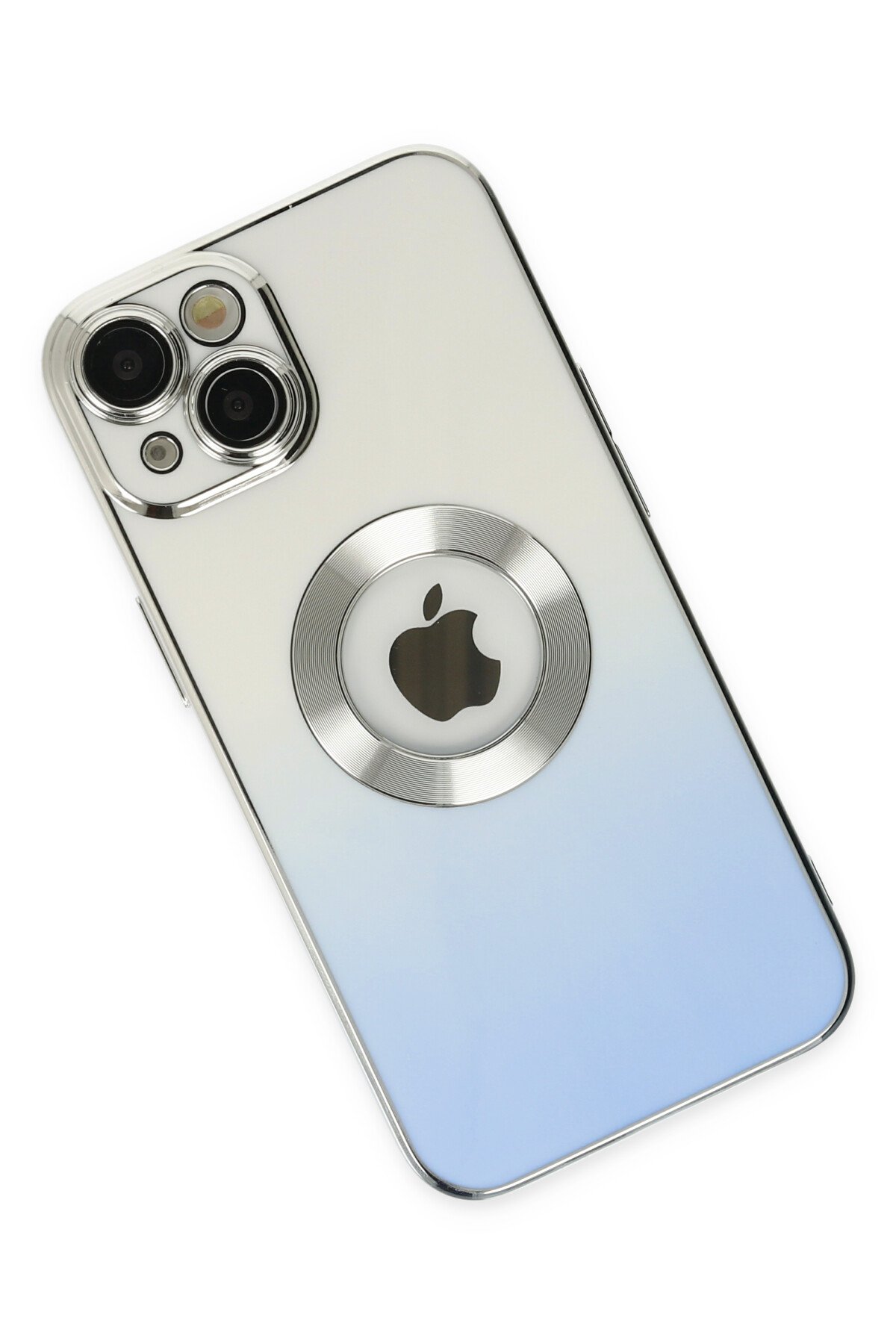 Newface iPhone 14 Plus Kılıf Magneticsafe Lazer Silikon - Kırmızı