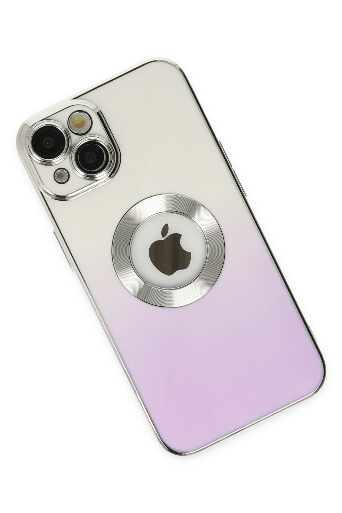 Newface iPhone 14 Plus Kılıf Pars Lens Yüzüklü Silikon - Lacivert