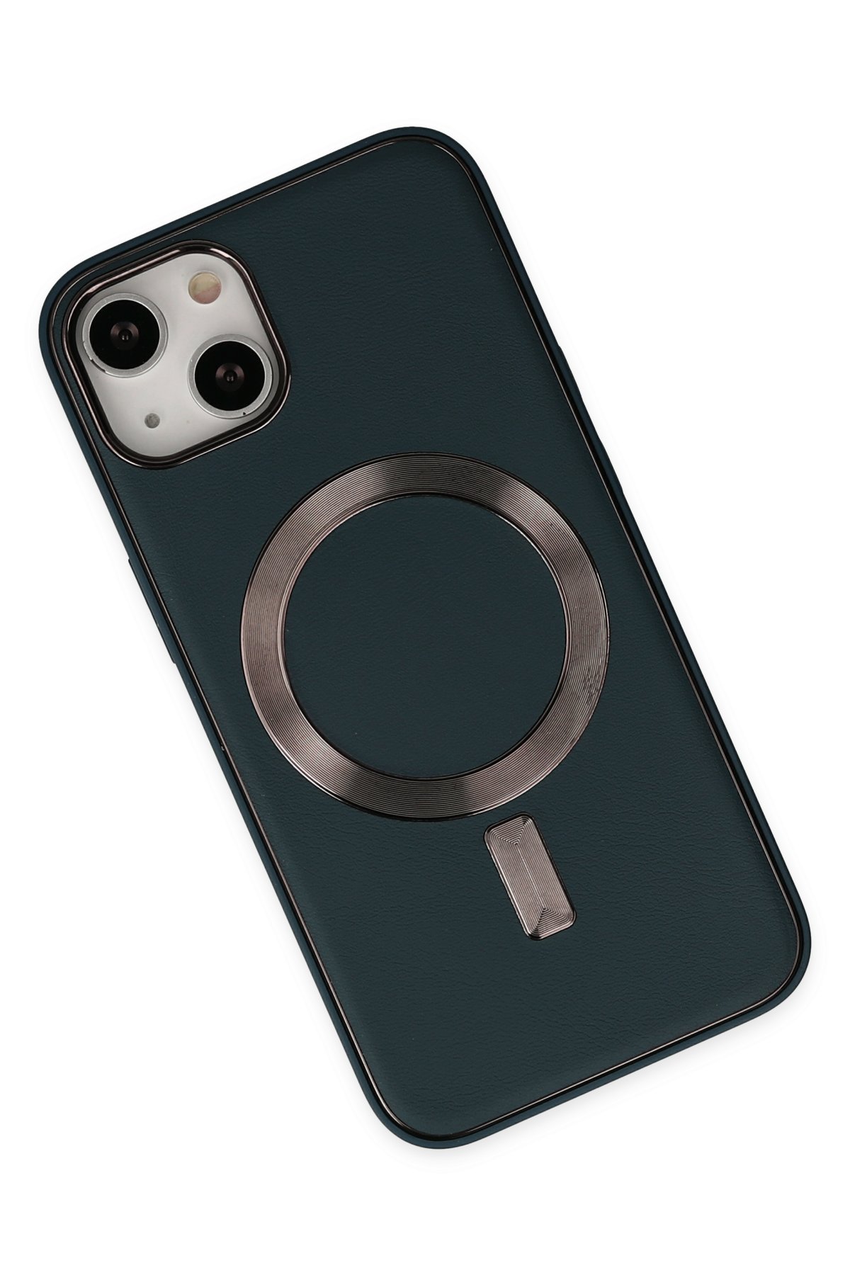 Newface iPhone 14 Plus Kılıf Coco Deri Silikon Kapak - Kırmızı
