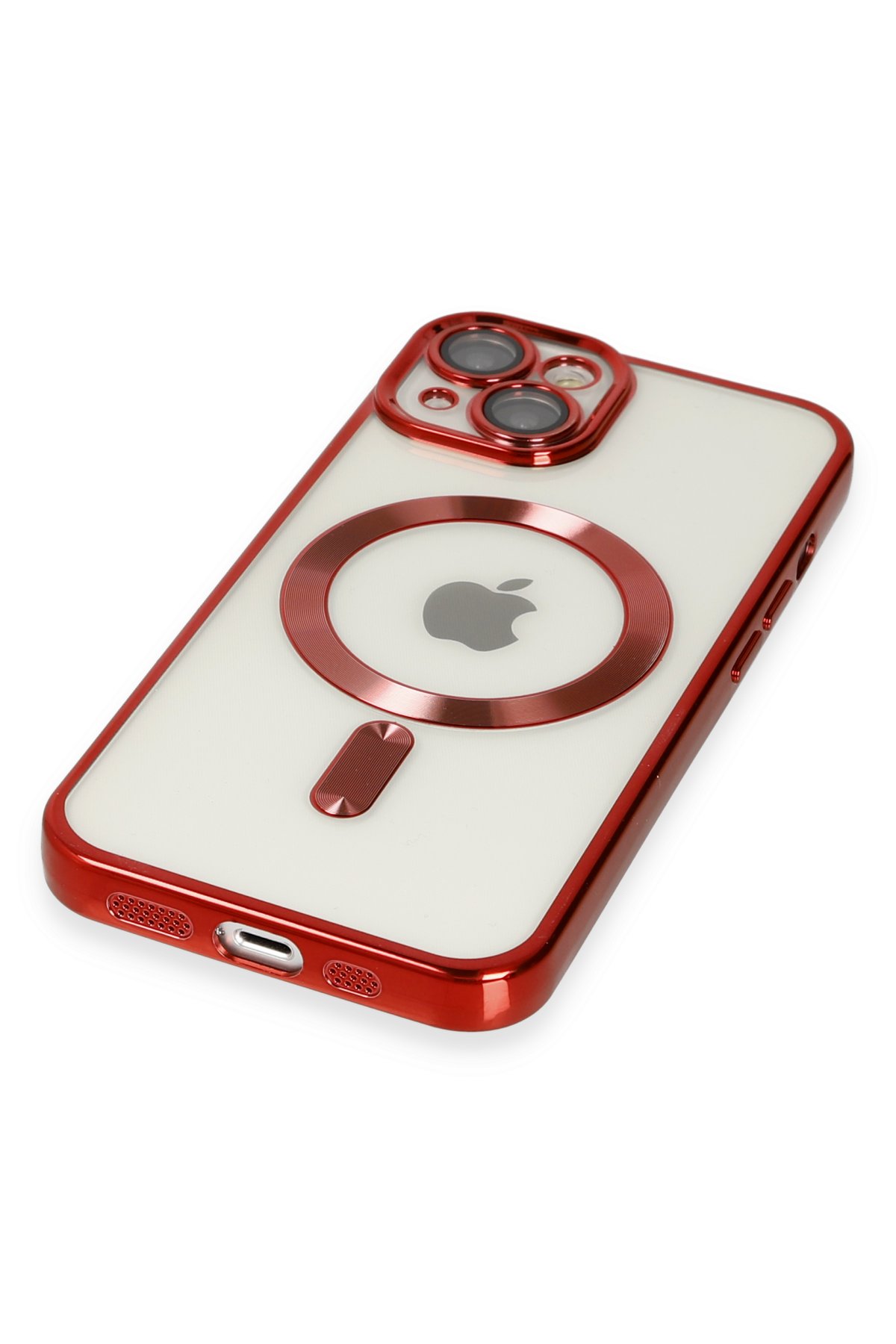 Newface iPhone 14 Plus Kılıf Mega Standlı Silikon - Pudra