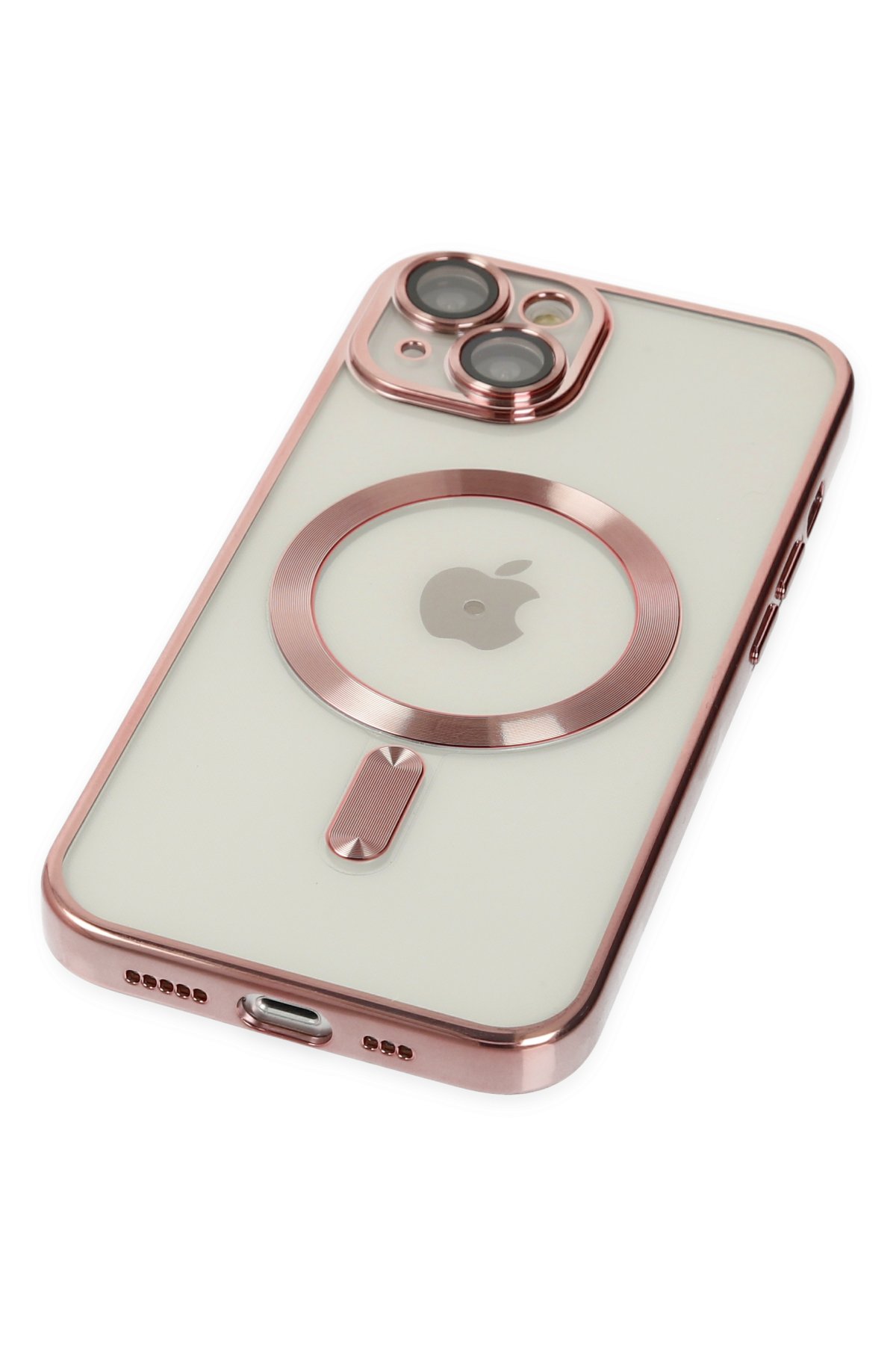 Newface iPhone 14 Plus Kılıf Coco Deri Magneticsafe Silikon - Siyah