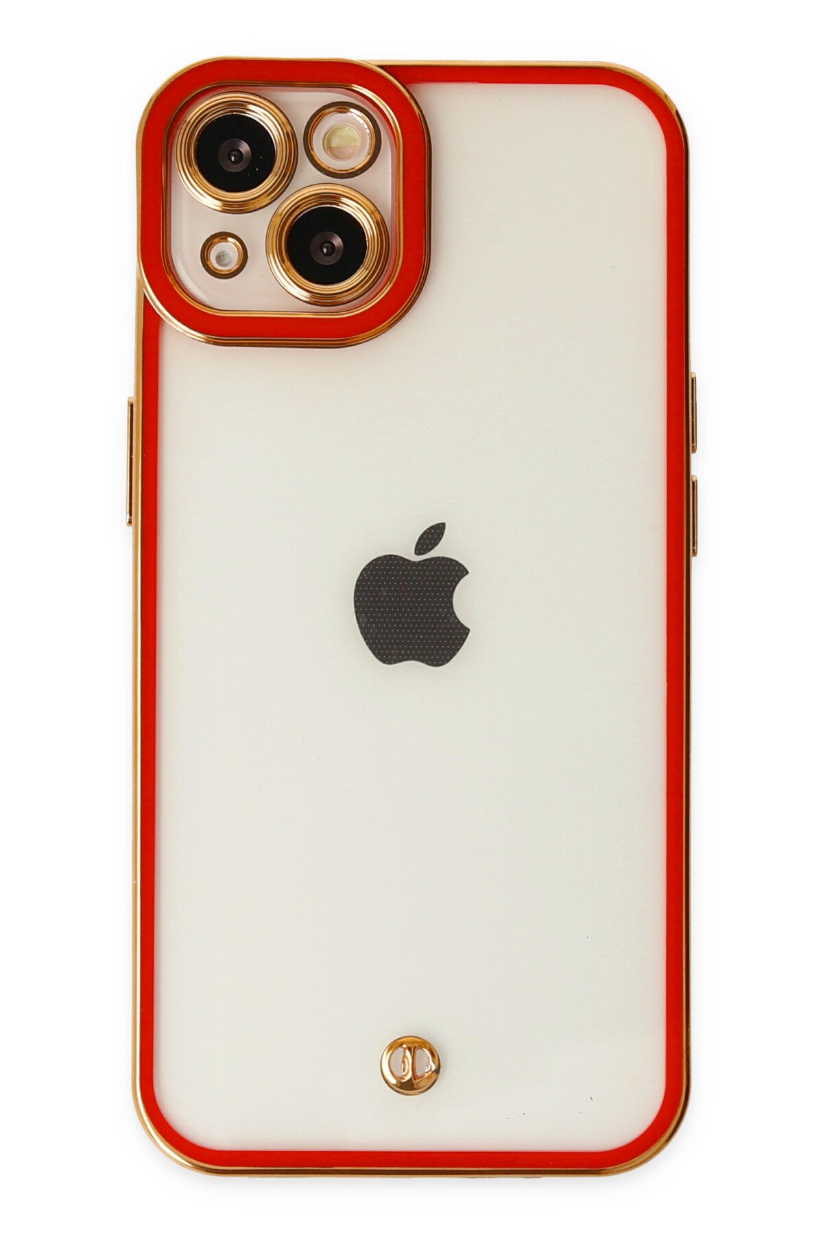 Newface iPhone 14 Plus Kılıf Luna Cam Kapak - Gri