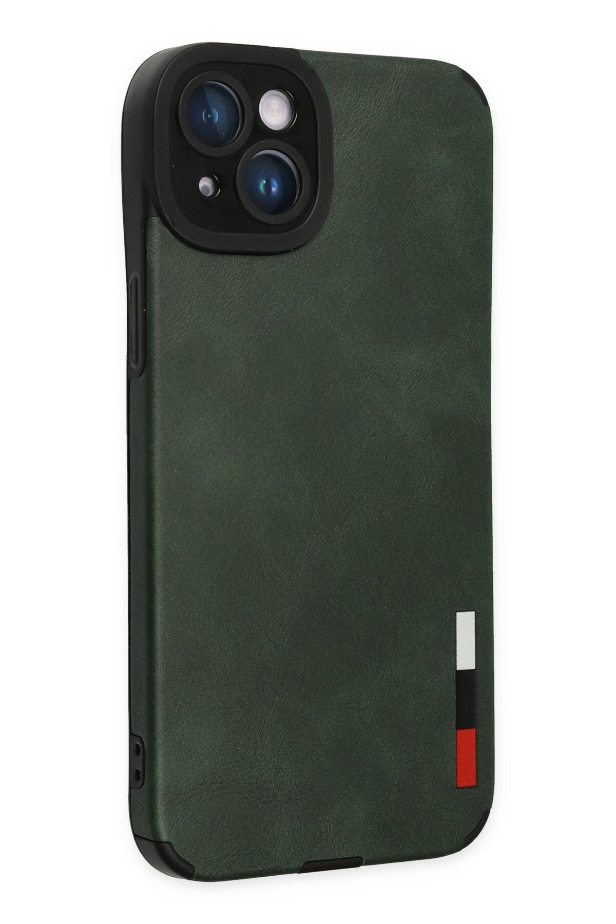 Newface iPhone 14 Plus Kılıf Sofya Yüzüklü Silikon Kapak - Kırmızı