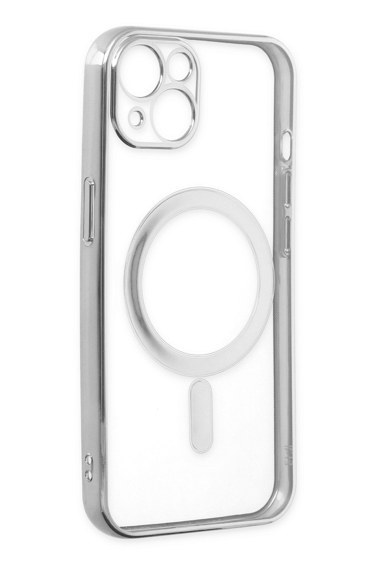 Newface iPhone 14 Plus Kılıf Vamos Lens Silikon - Gri