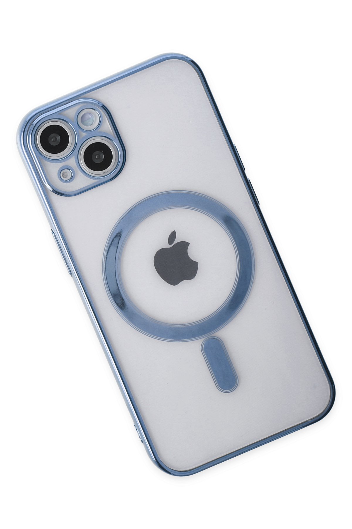 Newface iPhone 14 Plus Renkli Kamera Lens Koruma Cam - Yeşil-Pembe
