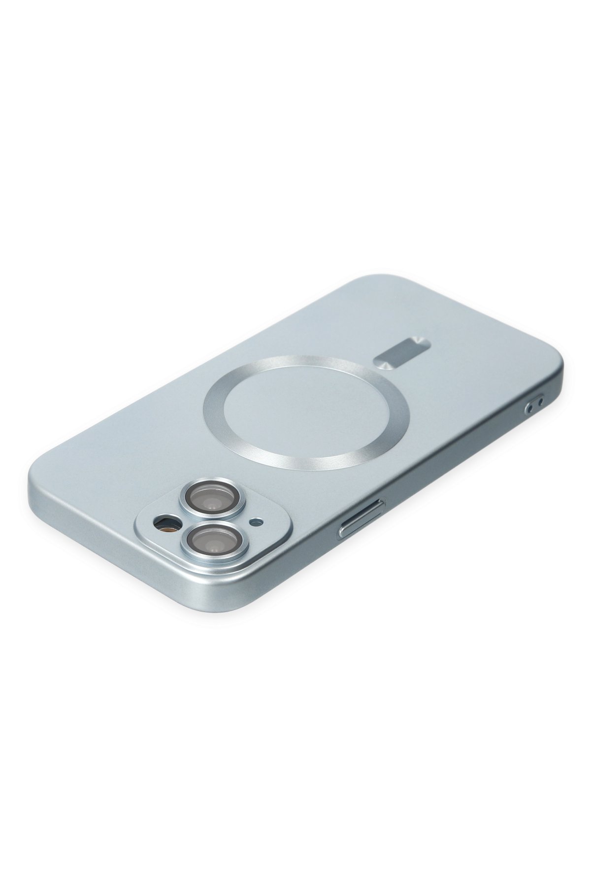Newface iPhone 14 Plus Kılıf Vamos Lens Silikon - Gri