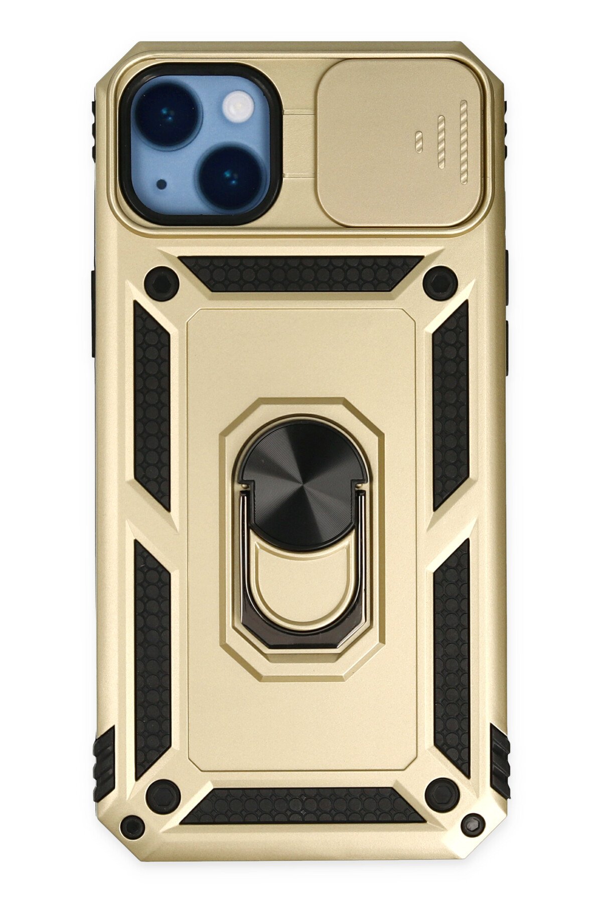 Newface iPhone 14 Plus Kılıf Liva Lens Silikon - Lila