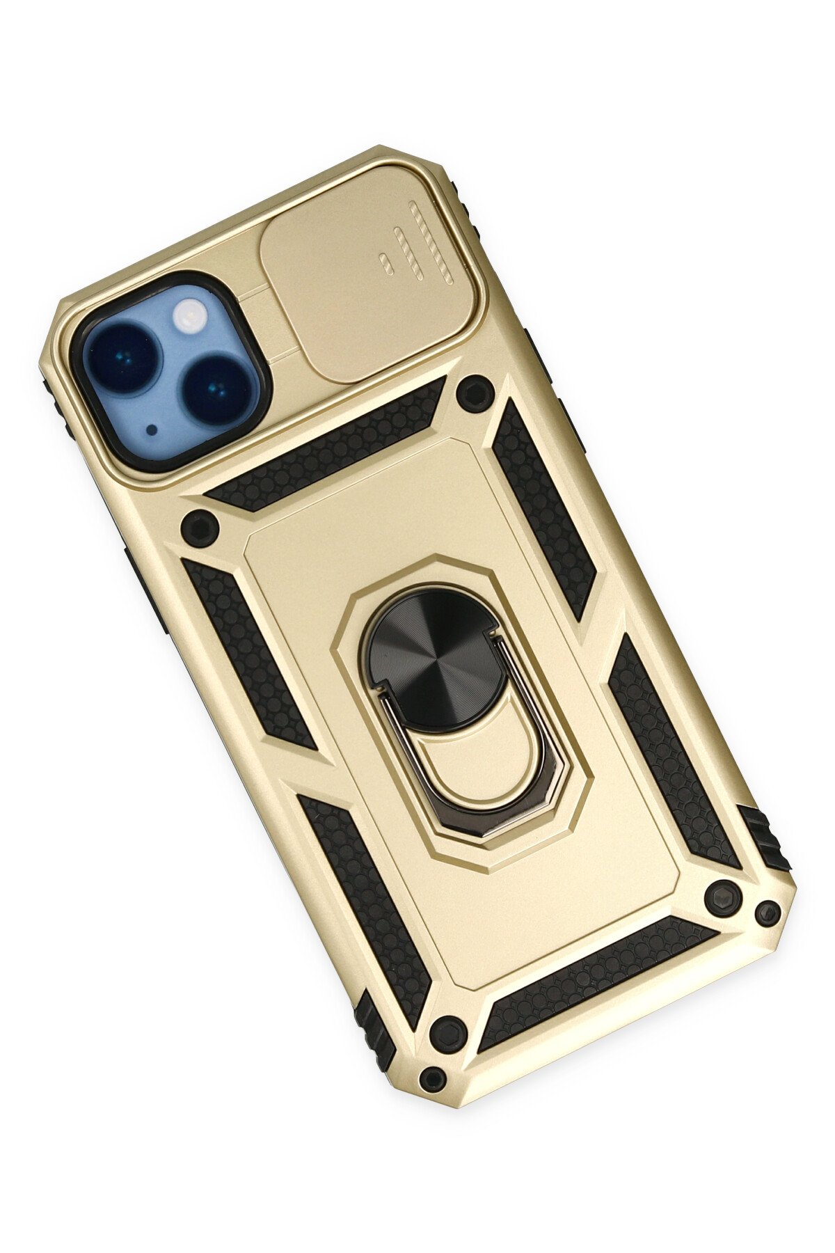 Newface iPhone 14 Plus Kılıf Liva Lens Silikon - Lila