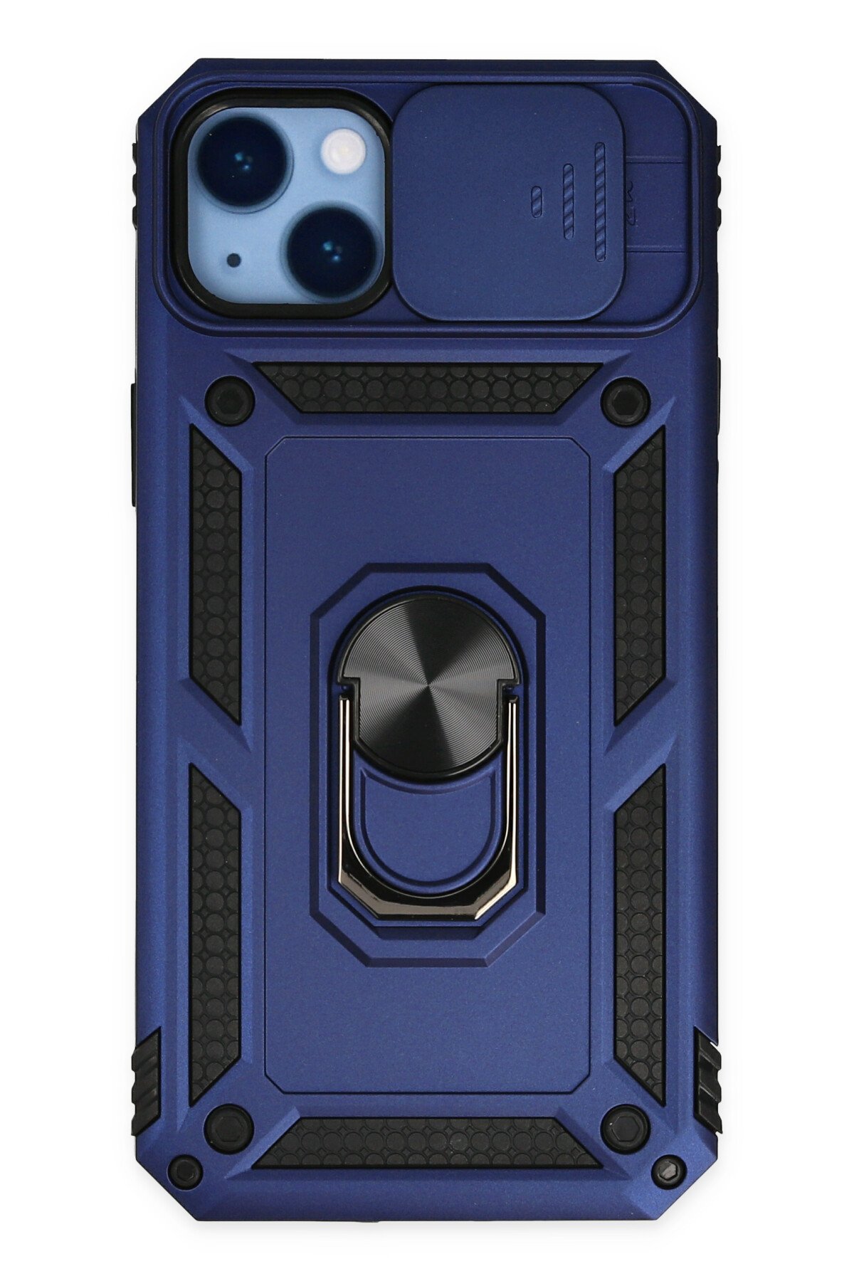 Newface iPhone 14 Plus Renkli Kamera Lens Koruma Cam - Sarı-Turuncu