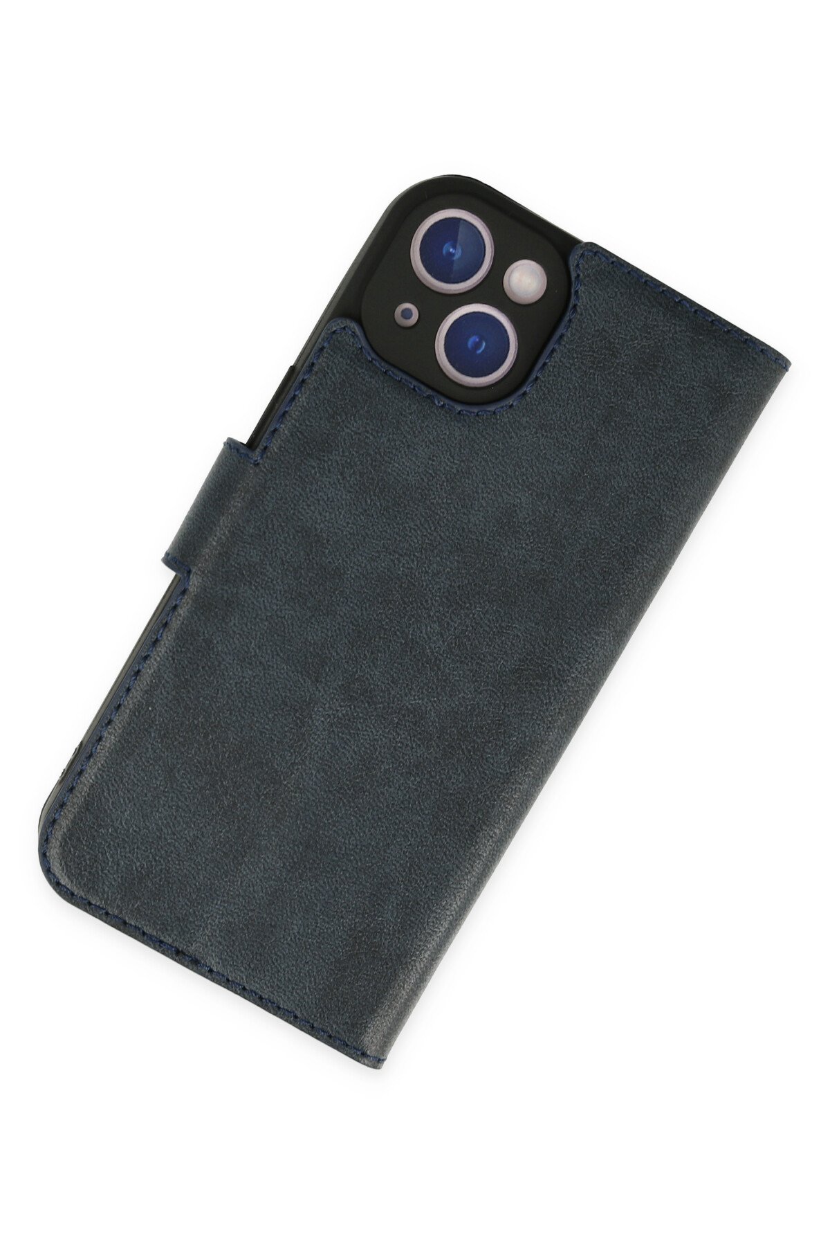 Newface iPhone 14 Plus Kılıf Razer Lensli Silikon - Açık Mavi