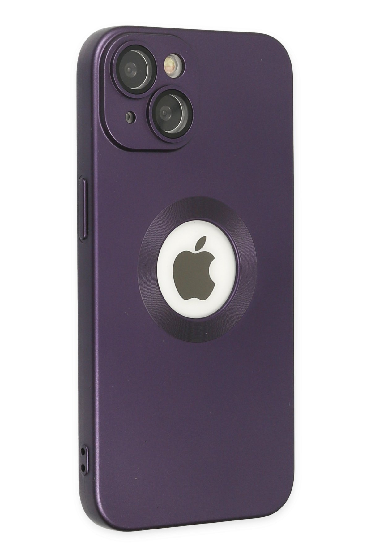 Newface iPhone 14 Plus Kılıf Nano içi Kadife Silikon - Koyu Yeşil