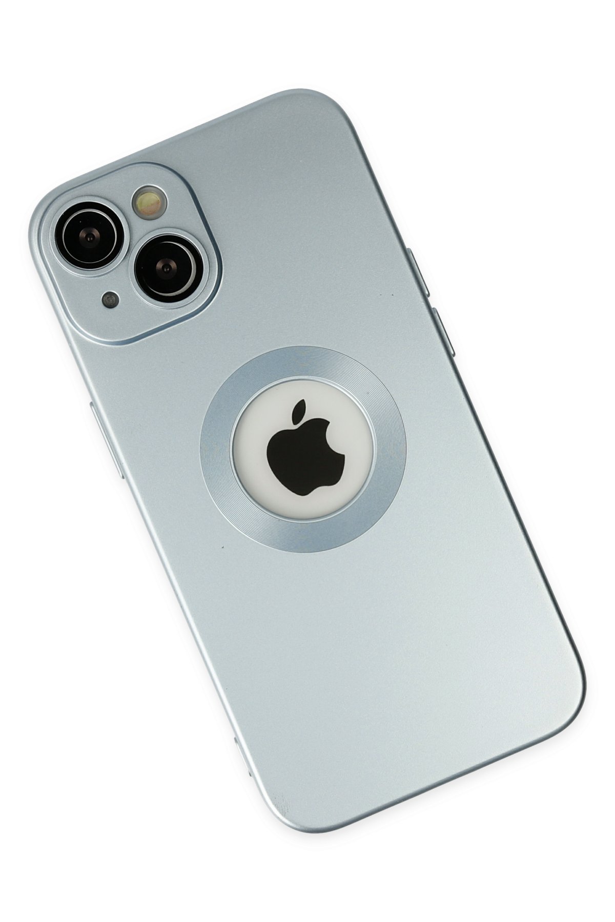 Newface iPhone 14 Plus Kılıf Platin Silikon - Mavi