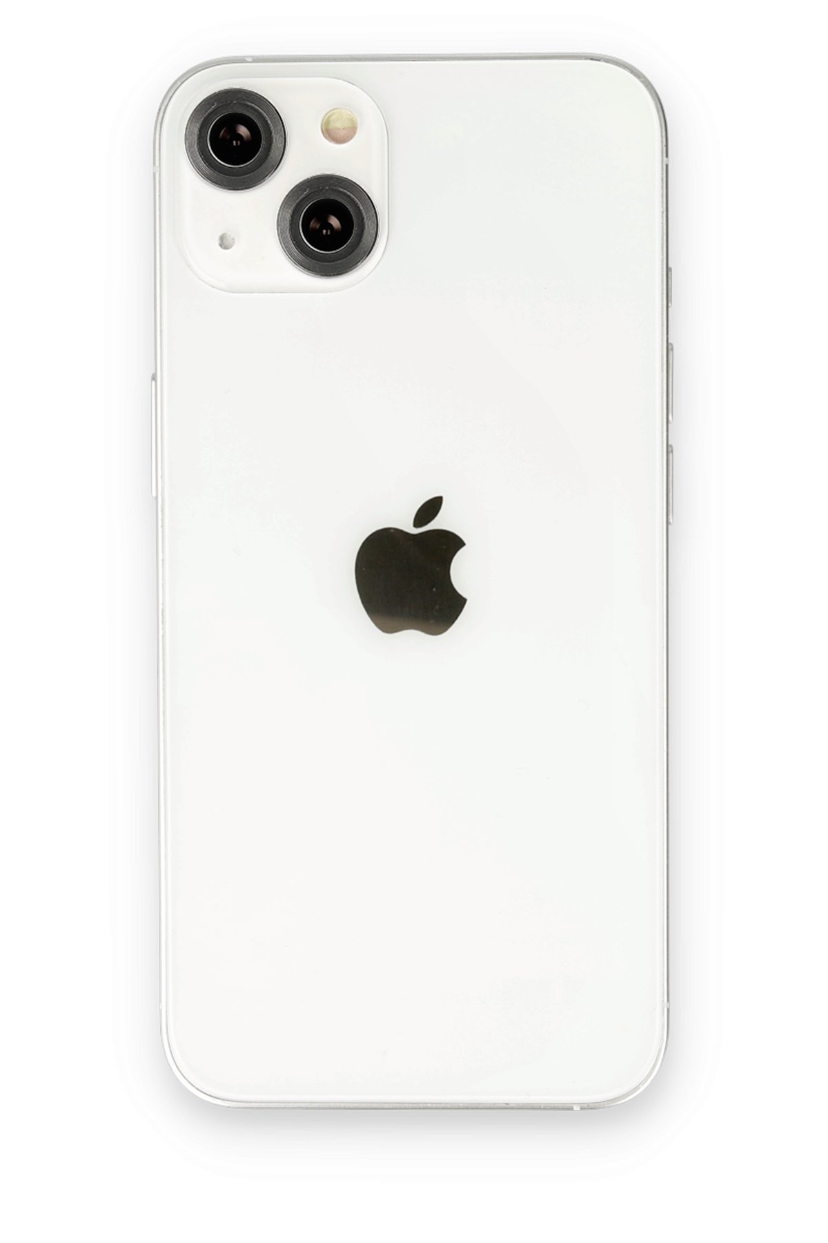 Newface iPhone 14 Plus Kılıf Glass Kapak - Beyaz