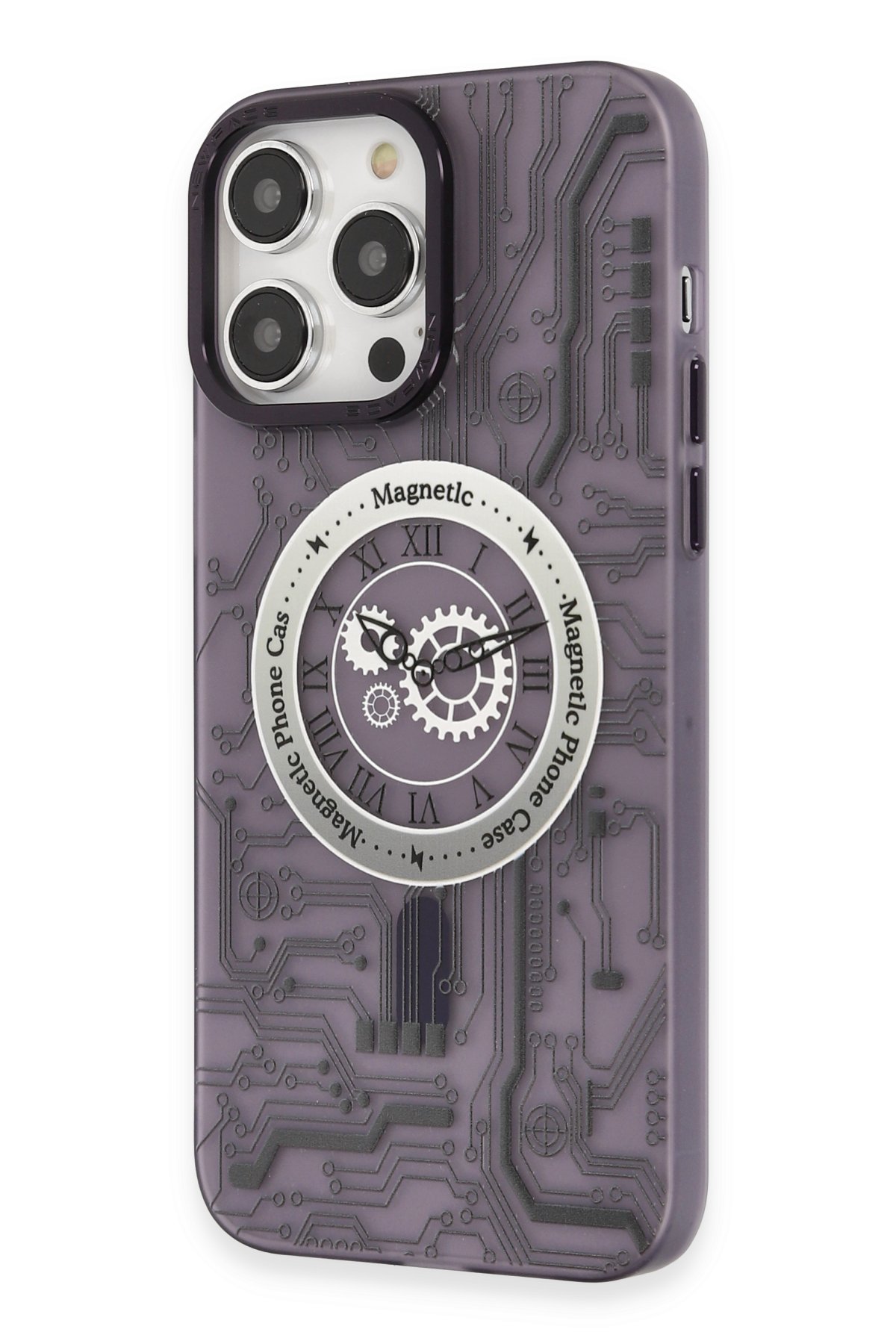 Newface iPhone 14 Pro Kılıf Nano içi Kadife Silikon - Lacivert