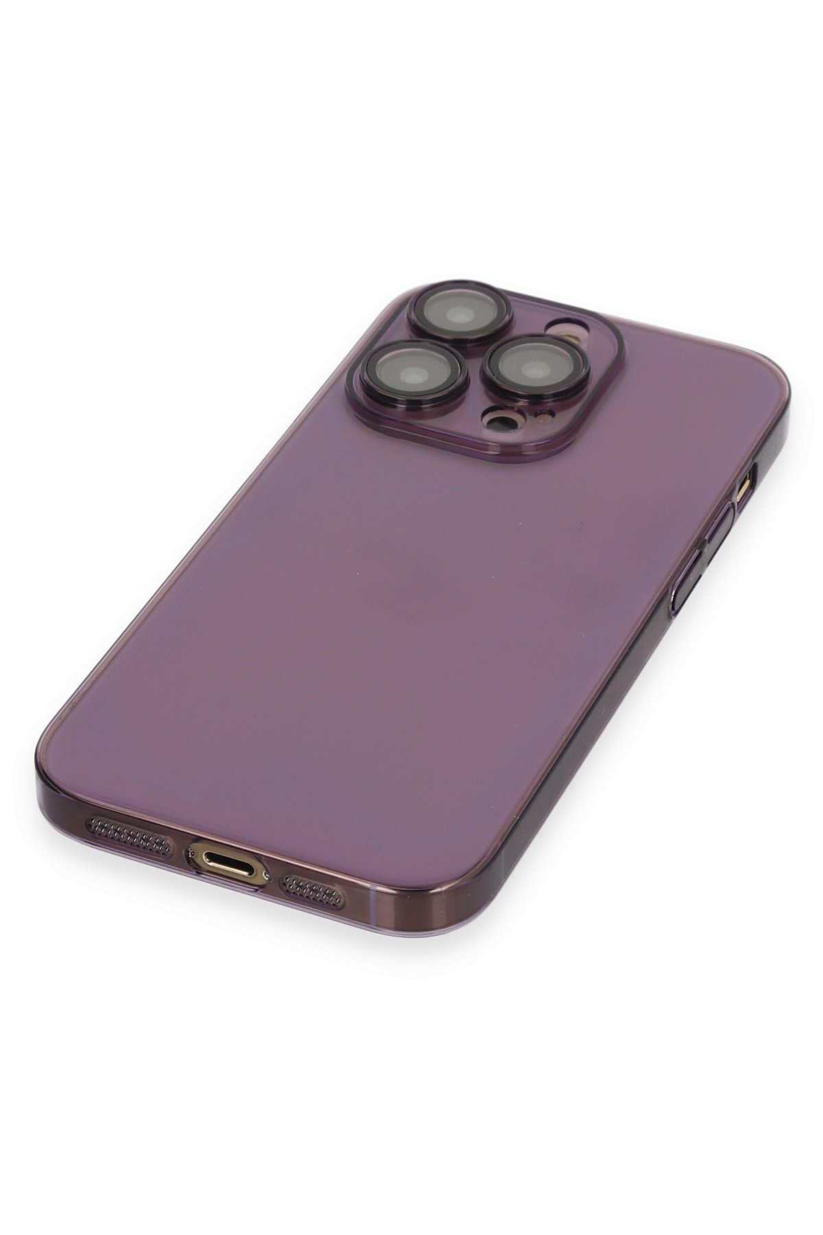 Newface iPhone 14 Pro Kılıf Prada Desenli Kapak - Prada Mor - 1