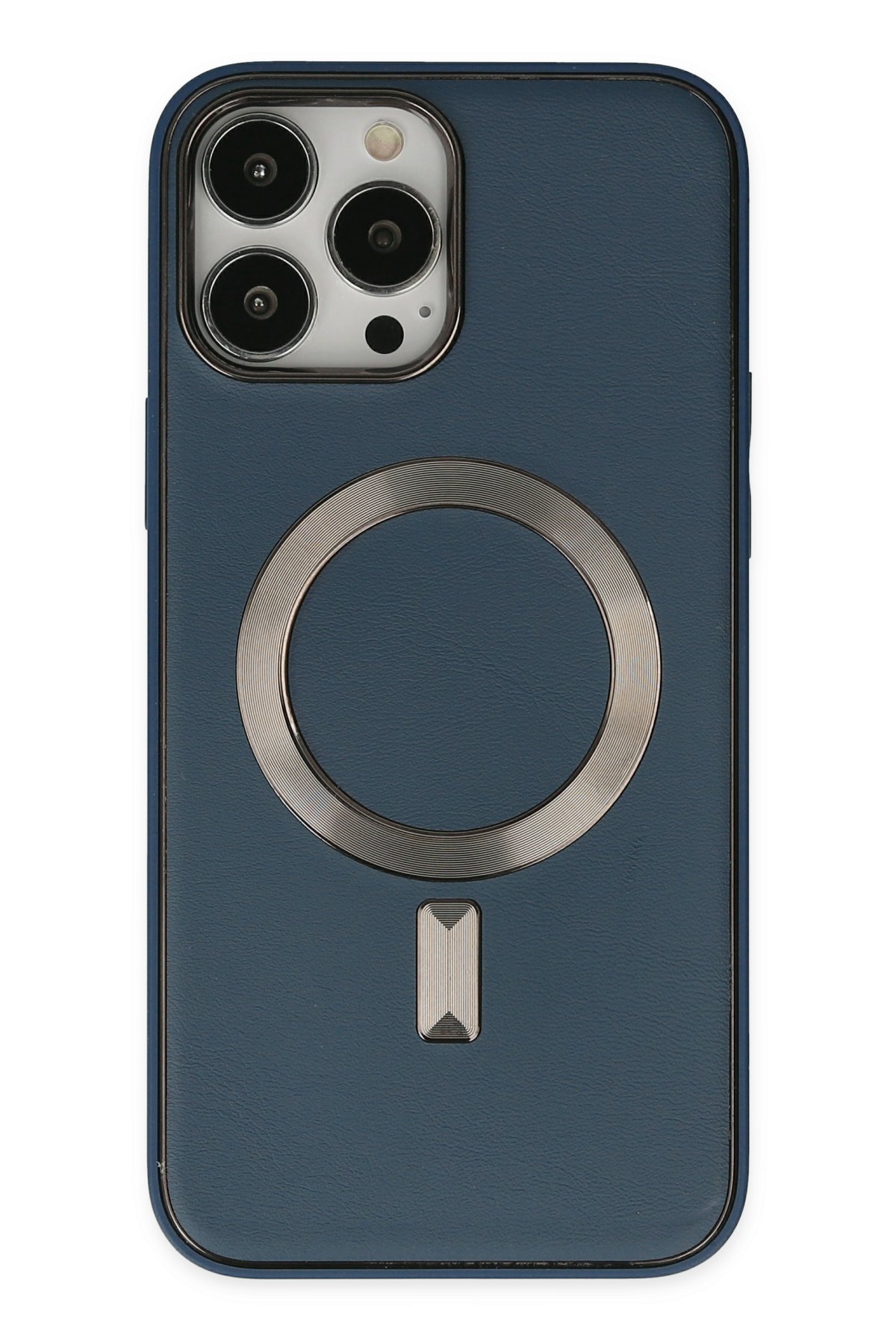 Newface iPhone 14 Pro Kılıf Mekanik Bumper Kapak - Mavi