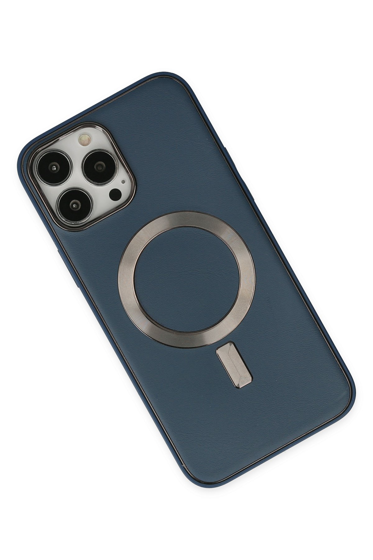 Newface iPhone 14 Pro Kılıf Mekanik Bumper Kapak - Mavi