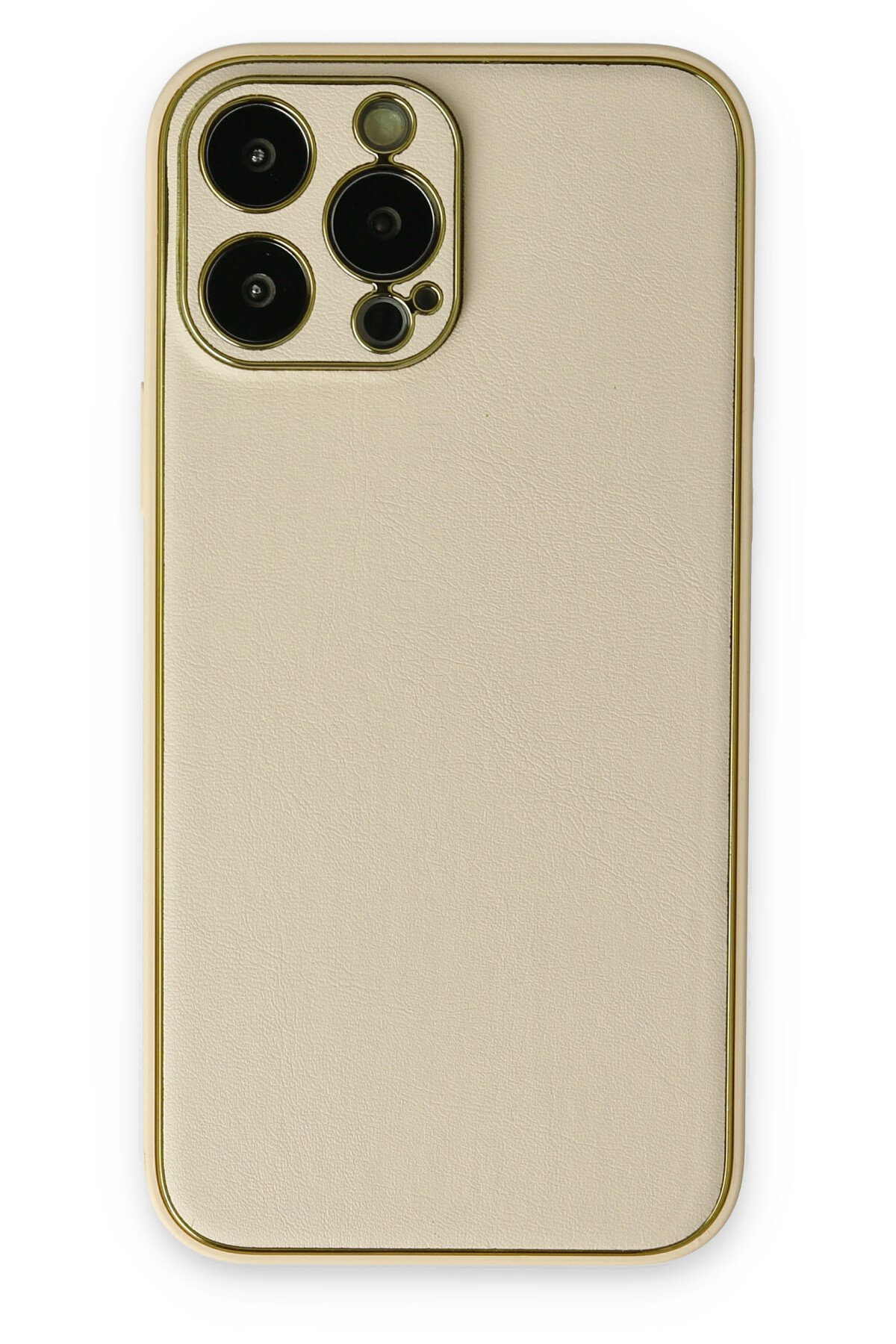 Newface iPhone 14 Pro Kılıf Pars Lens Yüzüklü Silikon - Gümüş
