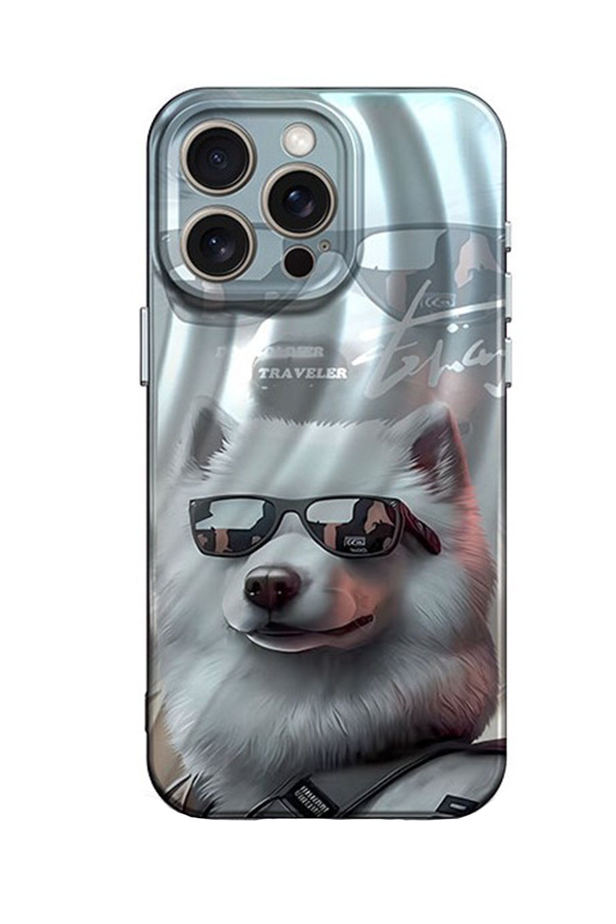 Newface iPhone 14 Pro Kılıf Razer Lensli Silikon - Açık Mavi