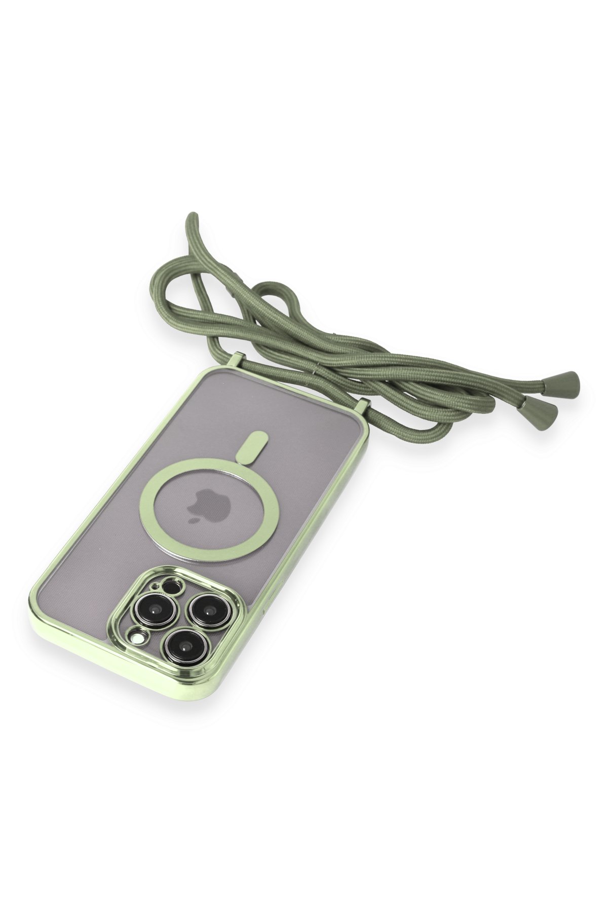 Newface iPhone 14 Pro Kılıf Elegant Kapak - Yeşil