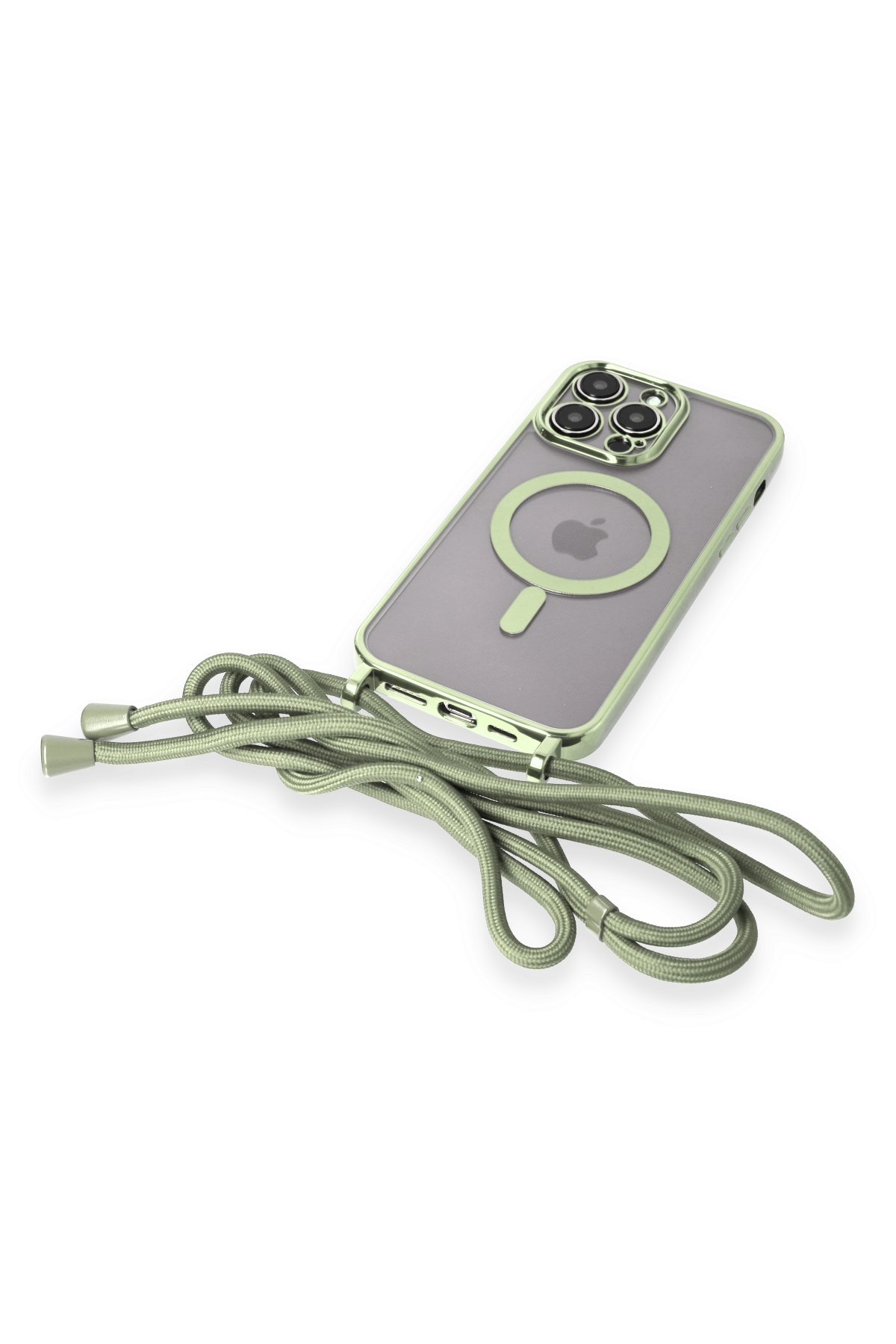 Newface iPhone 14 Pro Kılıf Elegant Kapak - Yeşil