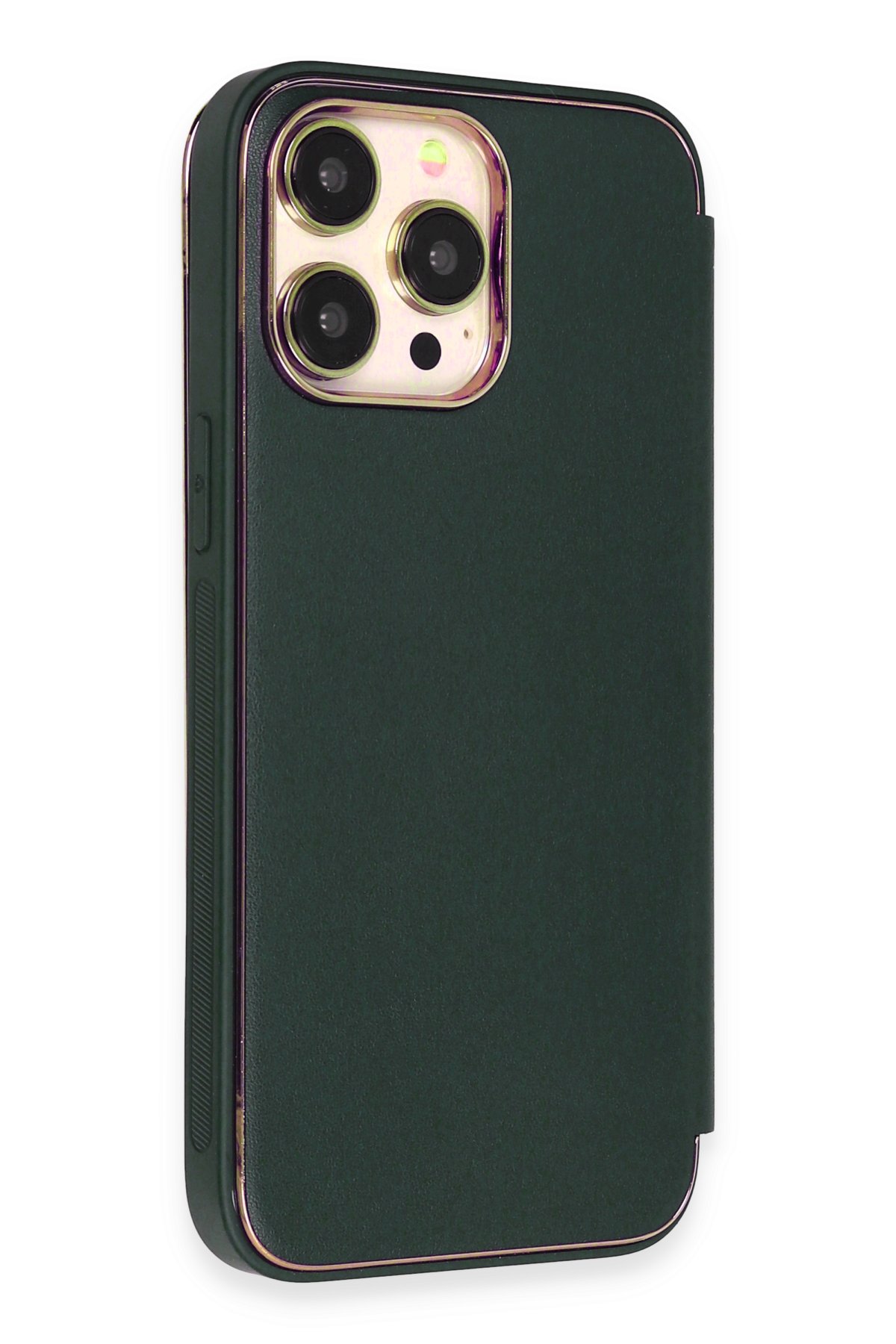 Newface iPhone 14 Pro Kılıf Anka PC Sert Metal Kapak - Siyah