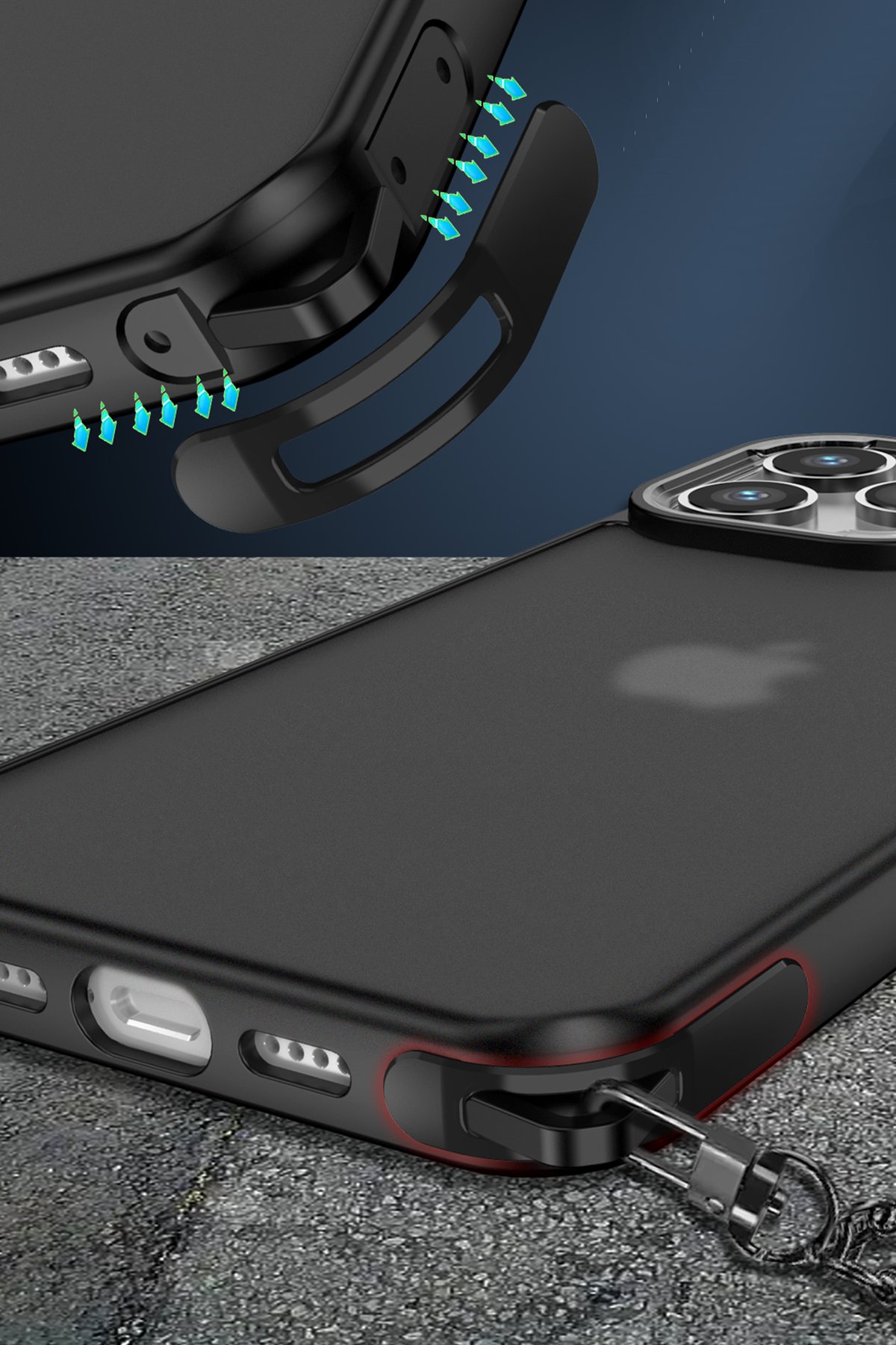 Newface iPhone 14 Pro Kılıf Armada Lensli Kapak - Sarı