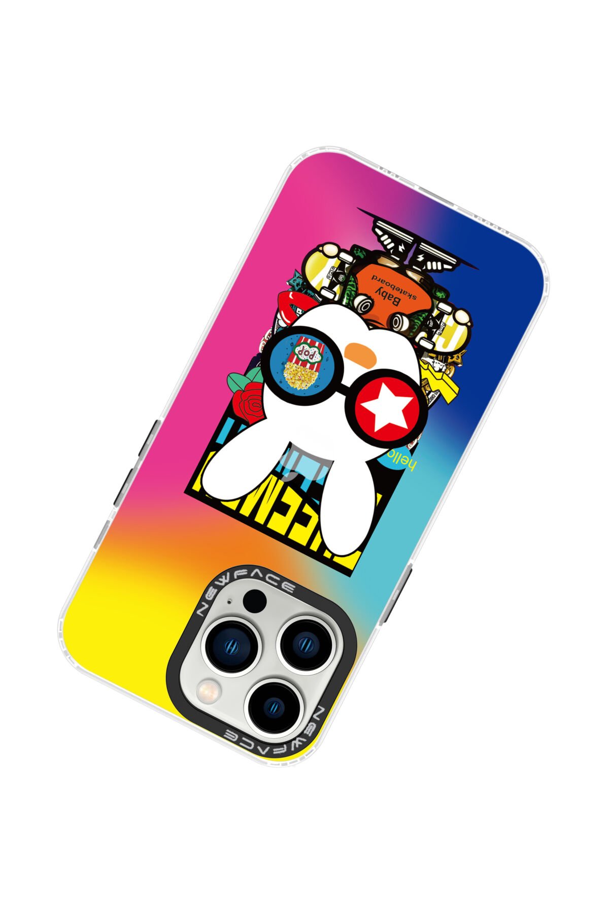 Newface iPhone 14 Pro Kılıf Prada Desenli Kapak - Prada Mor - 3