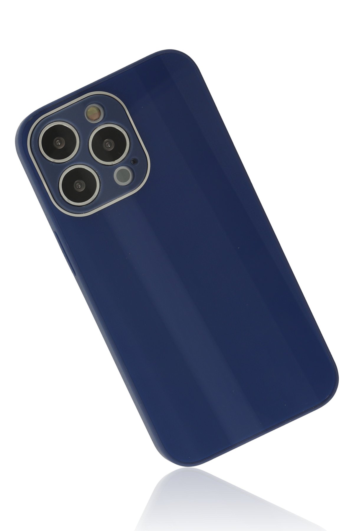 Newface iPhone 14 Pro Kılıf Kelvin Kartvizitli Silikon - Lacivert