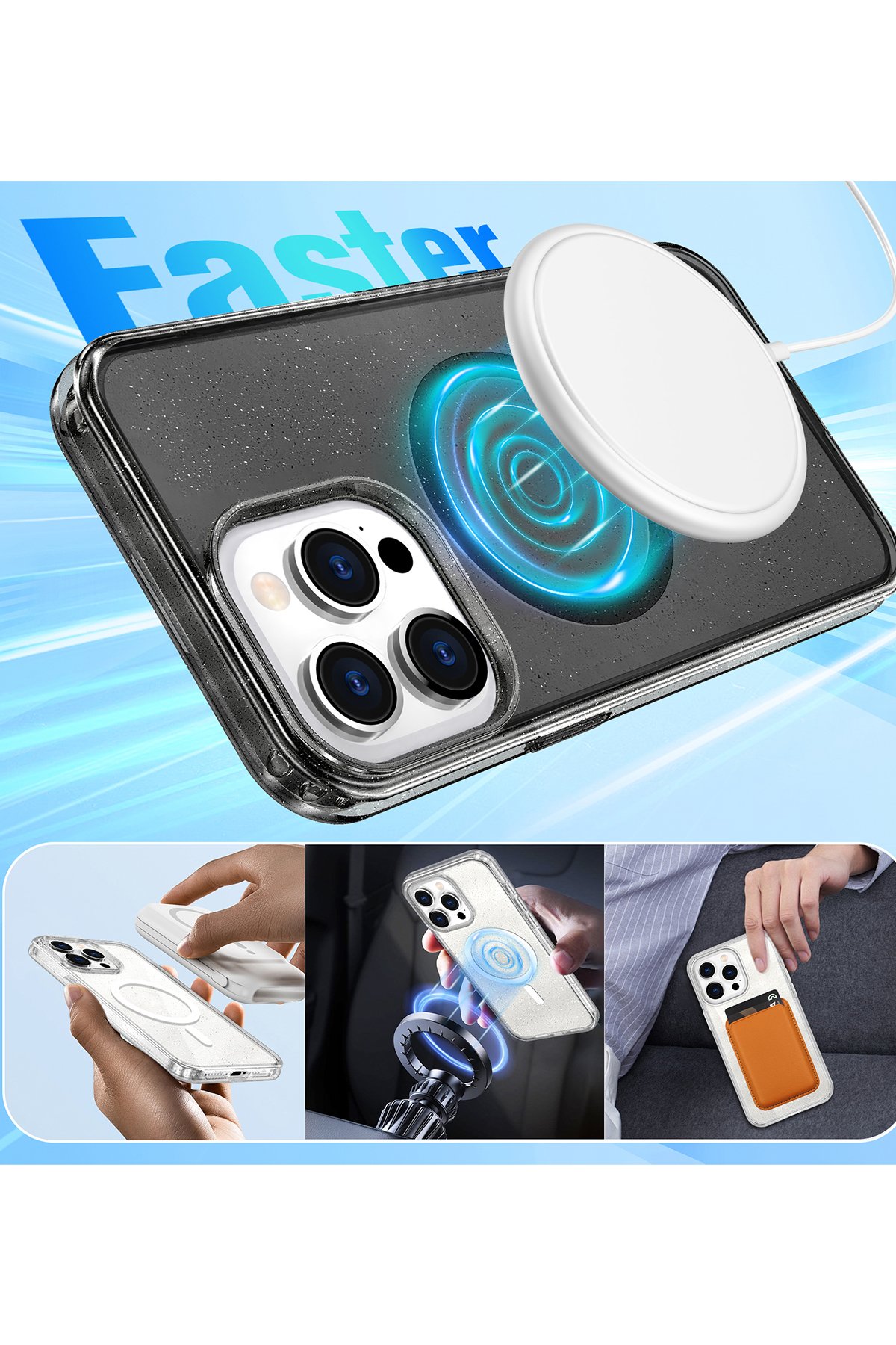 Newface iPhone 14 Pro Kılıf Reflexion Desenli Kapak - Desen 3