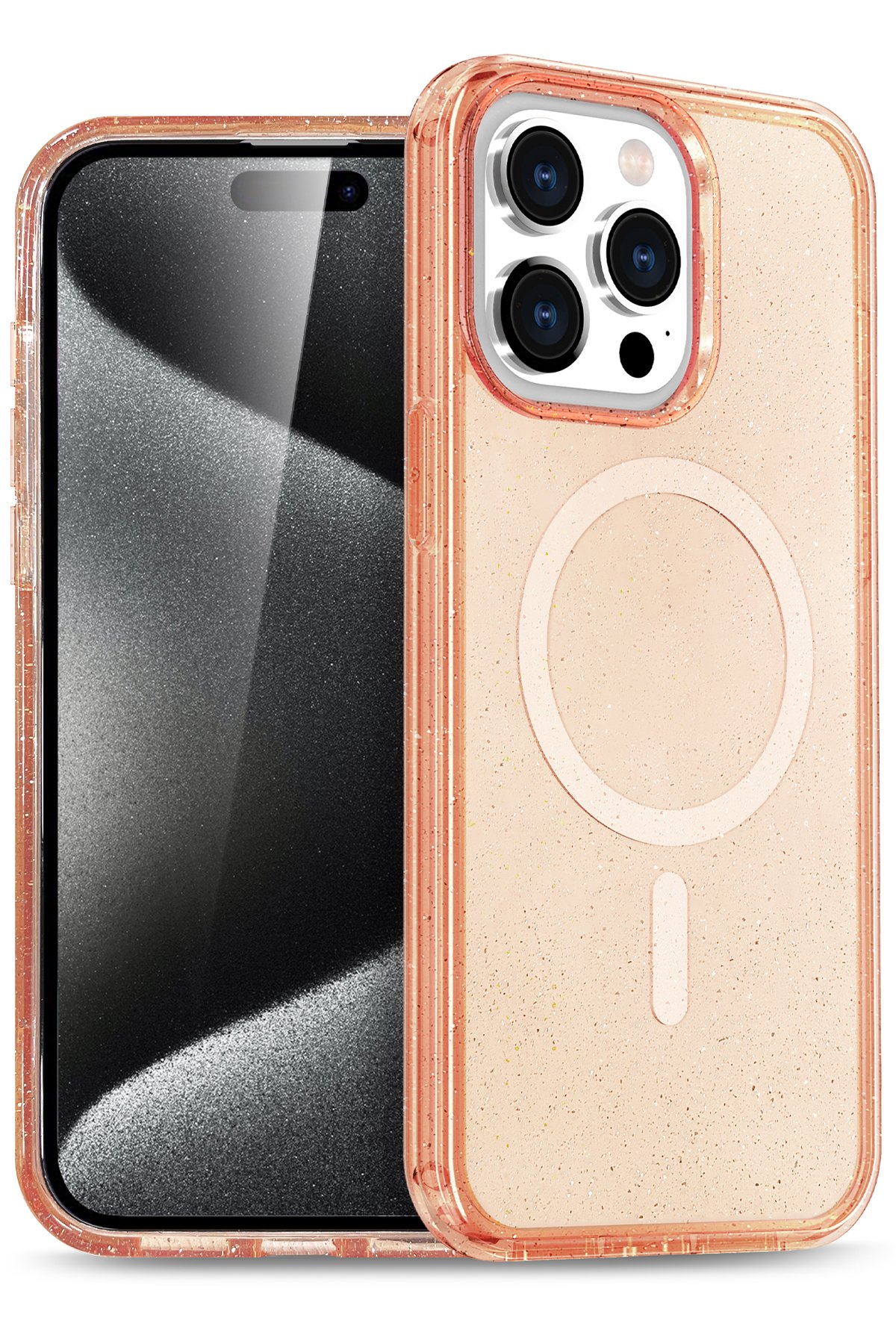 Newface iPhone 14 Pro Kılıf Zuma Kartvizitli Yüzüklü Silikon - Kırmızı