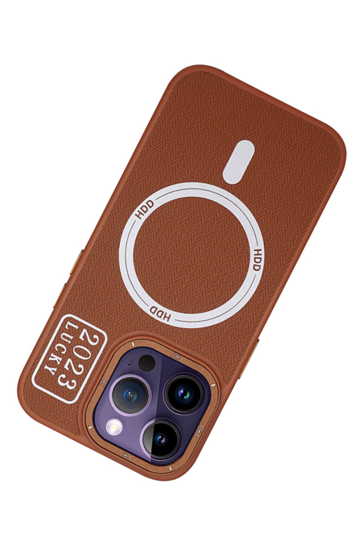 HDD iPhone 14 Pro Kılıf HBC-190 Kolaj Kapak - Siyah