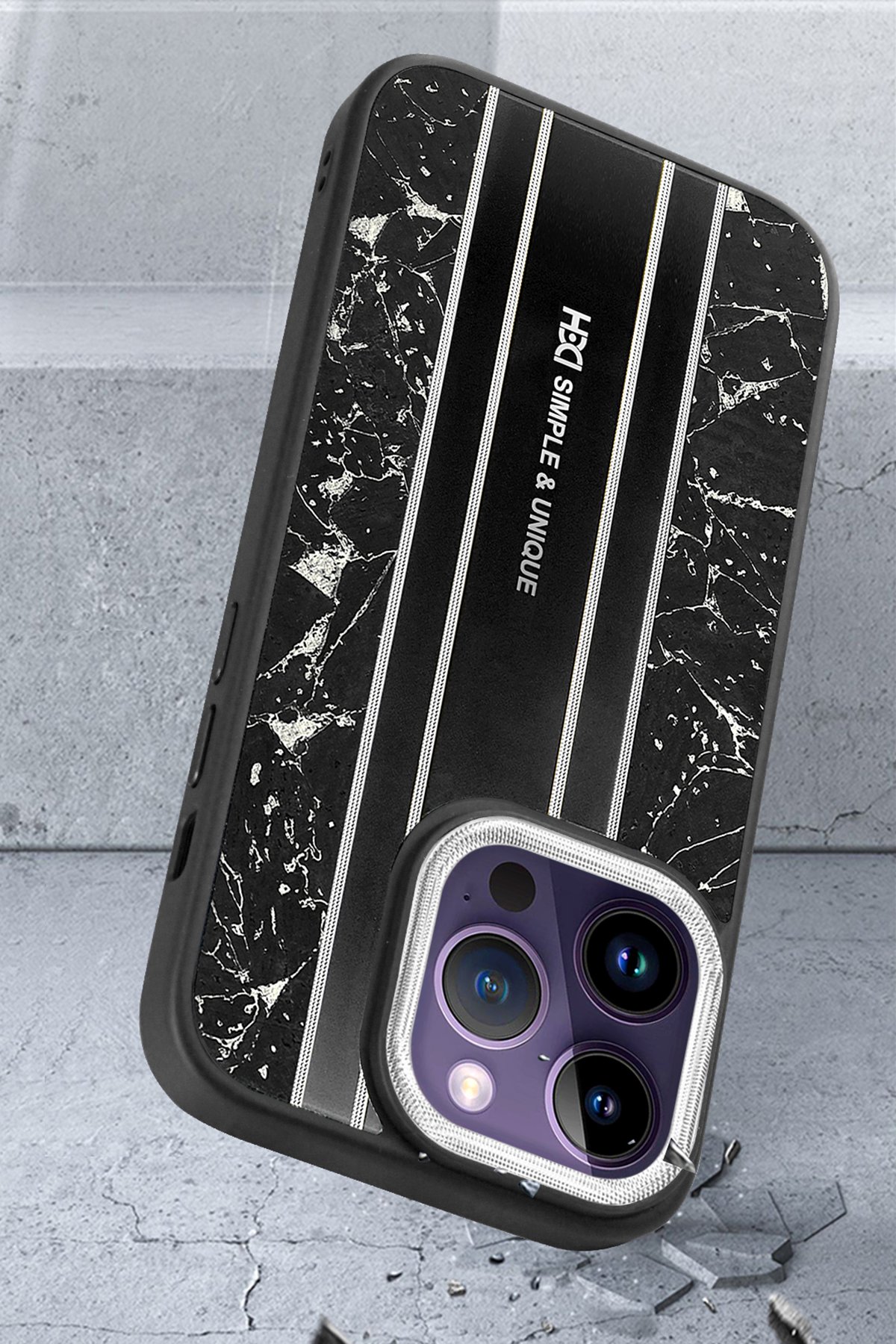 HDD iPhone 14 Pro Kılıf HBC-188 Astra Kapak - Lacivert