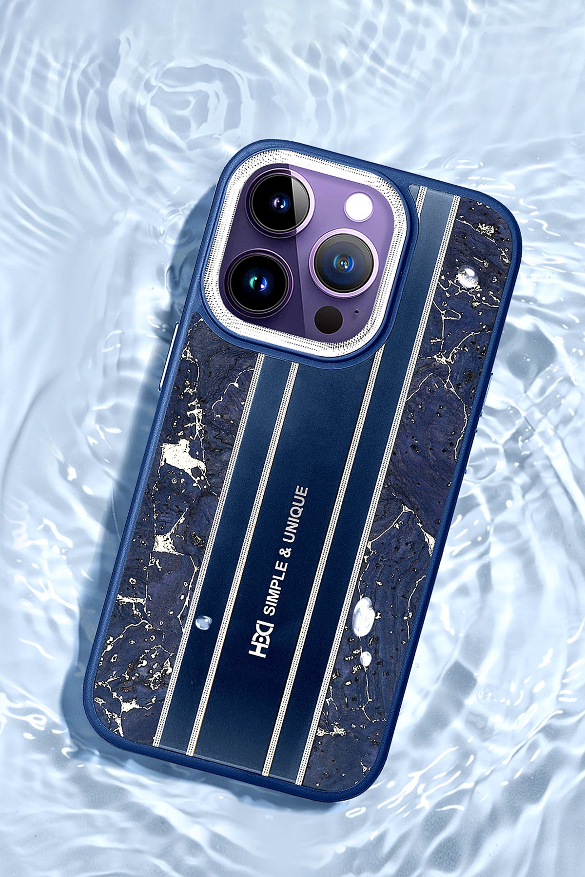 HDD iPhone 14 Pro Kılıf HBC-188 Astra Kapak - Lacivert