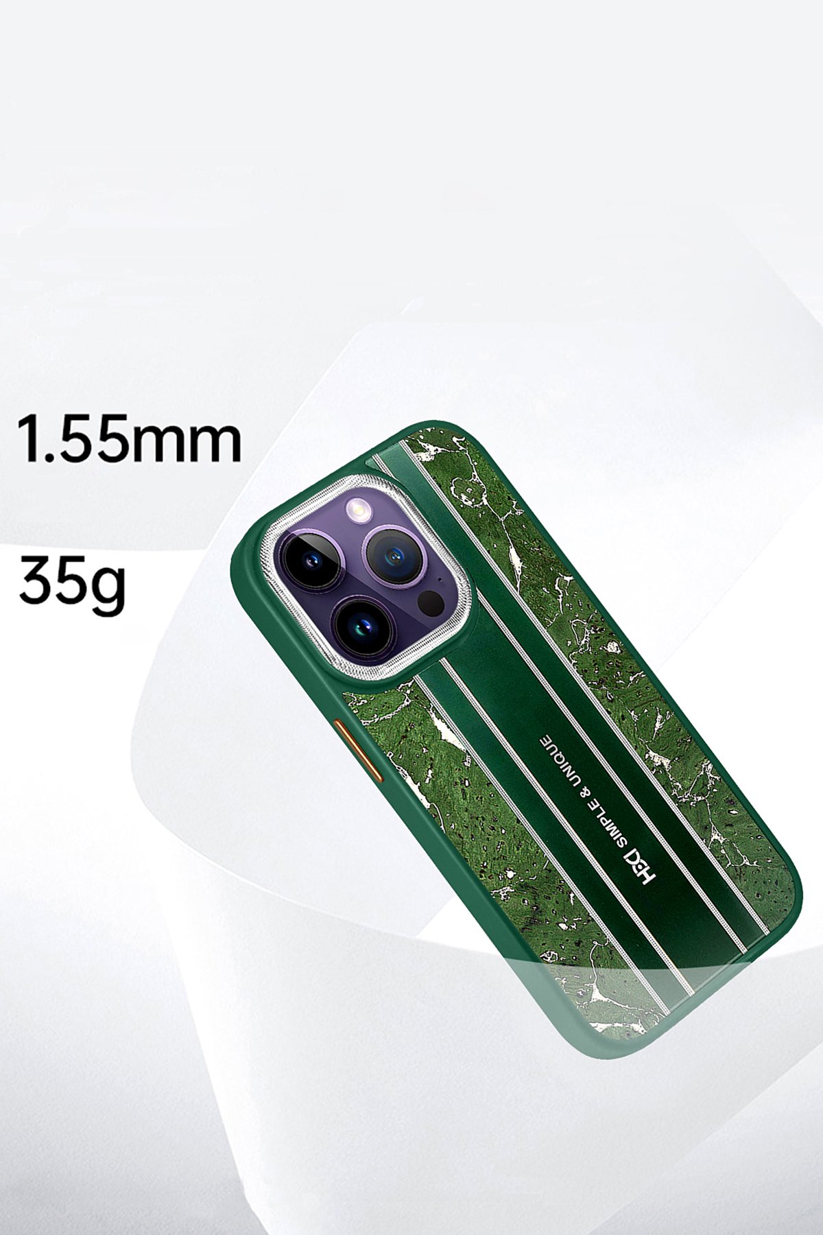 HDD iPhone 14 Pro Kılıf HBC-190 Kolaj Kapak - Lacivert