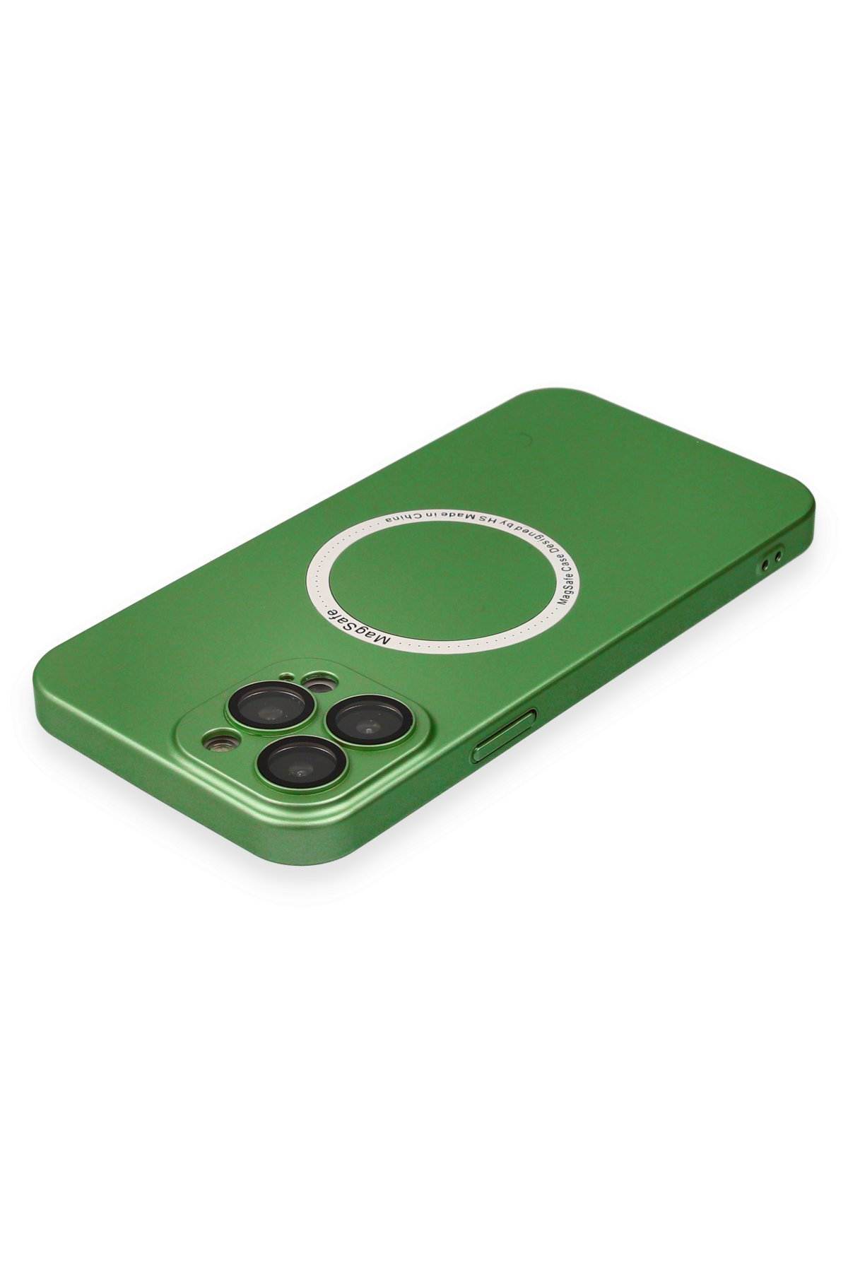 Newface iPhone 14 Pro Kılıf Jack Magneticsafe Lens Silikon - Yeşil