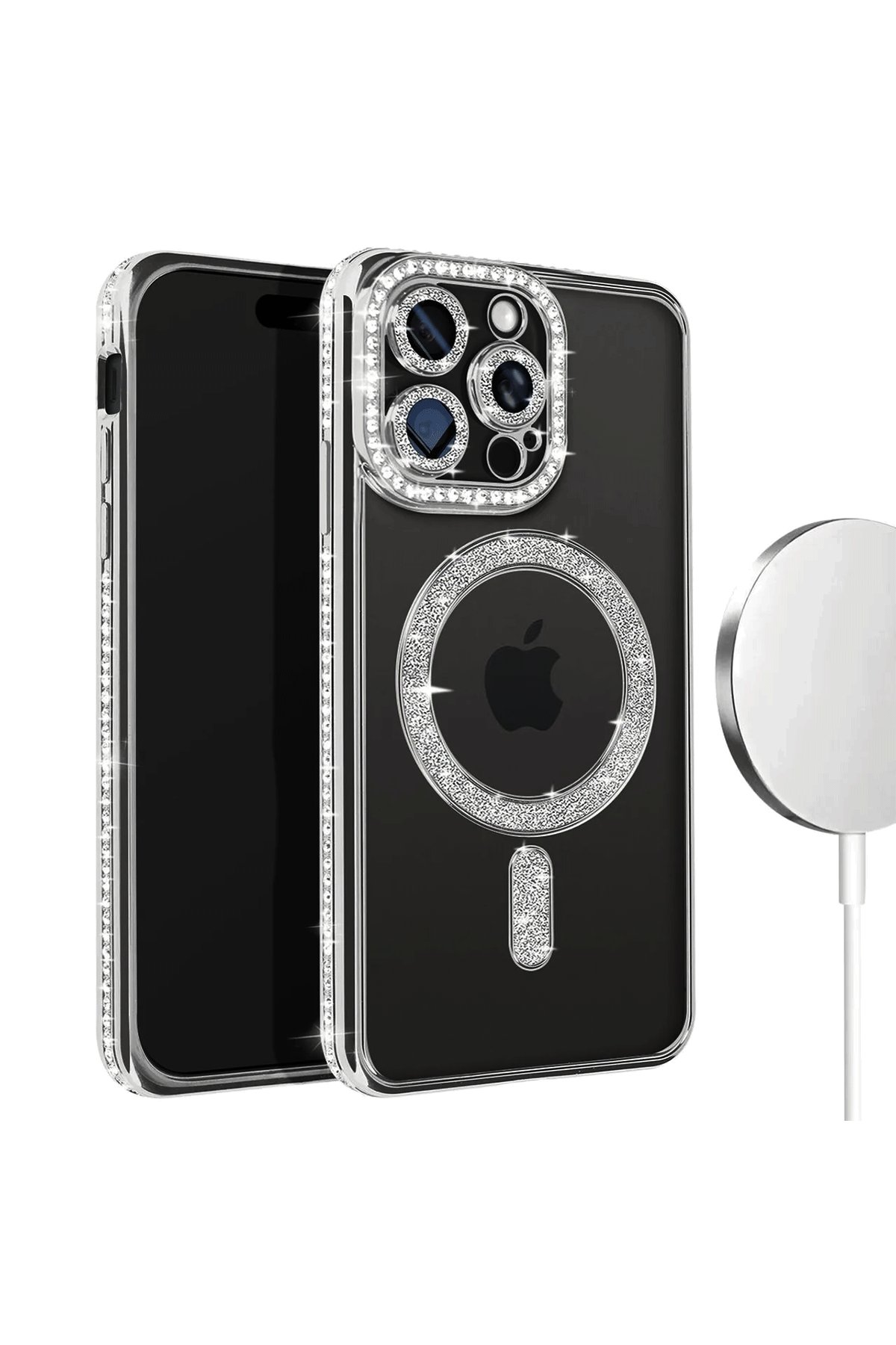 Newface iPhone 14 Pro Kılıf Apollo Magneticsafe Desenli Kapak - Apollo Mor - 5