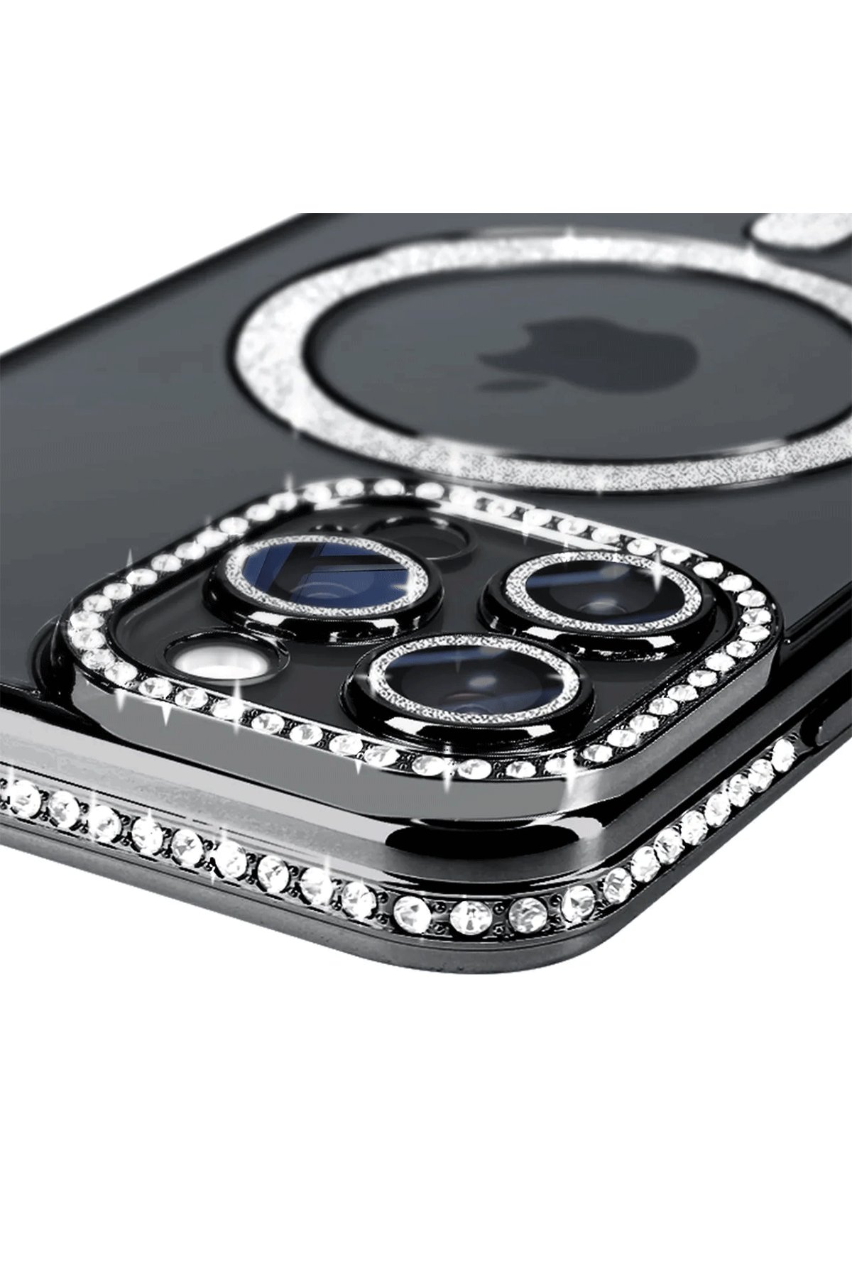 Newface iPhone 14 Pro Kılıf Prada Desenli Kapak - Prada Siyah - 1