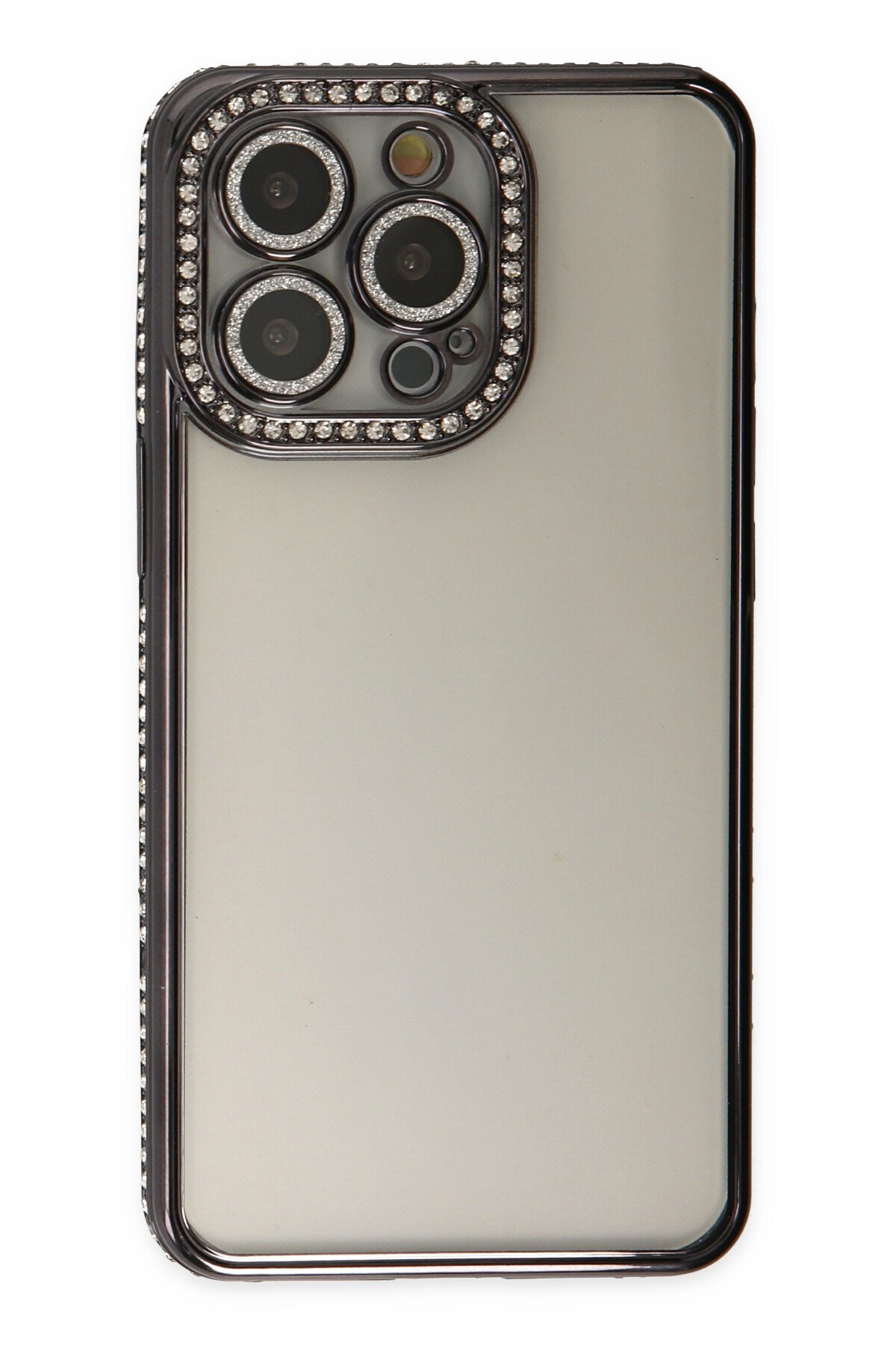 Newface iPhone 14 Pro Kılıf Loop Deri Silikon - Siyah