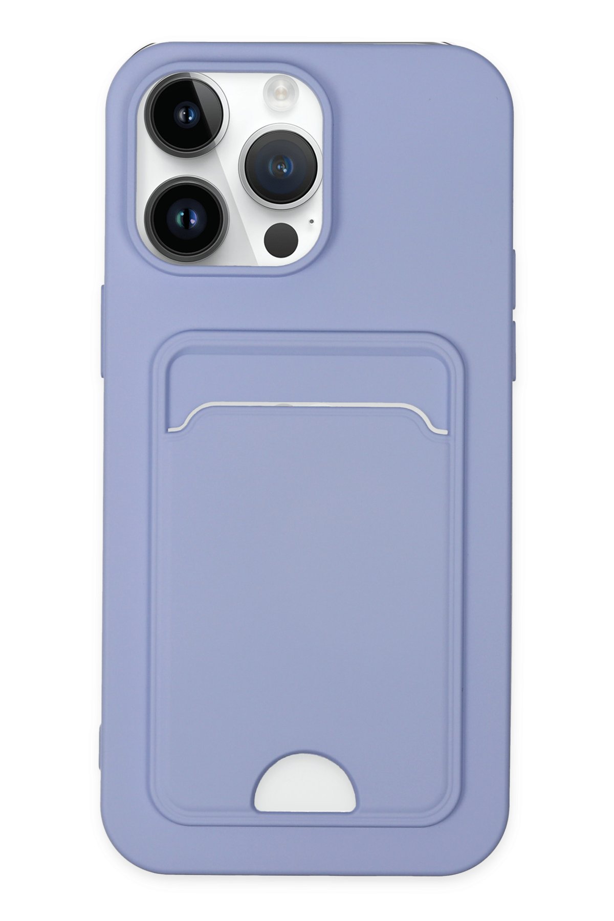 Newface iPhone 14 Pro Kılıf Kart Şeffaf Silikon - Şeffaf