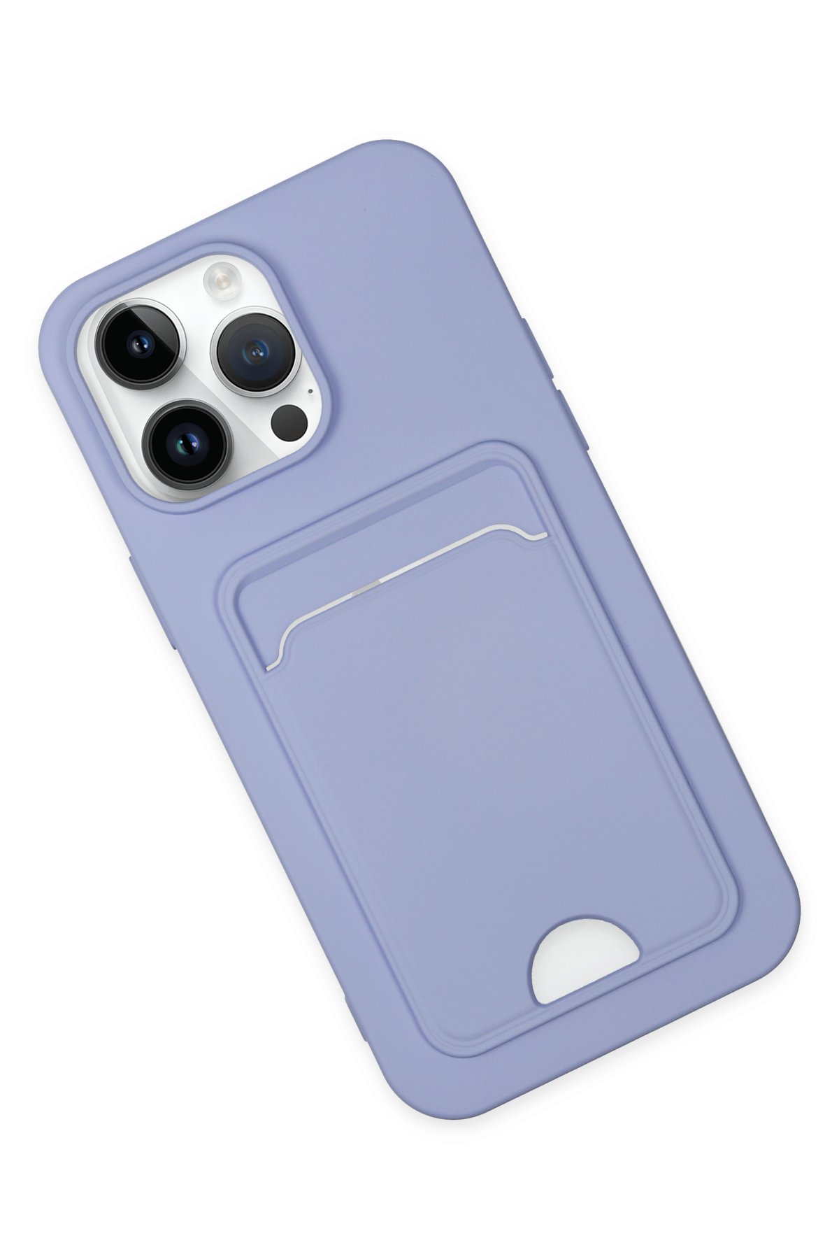 Newface iPhone 14 Pro Kılıf Kart Şeffaf Silikon - Şeffaf