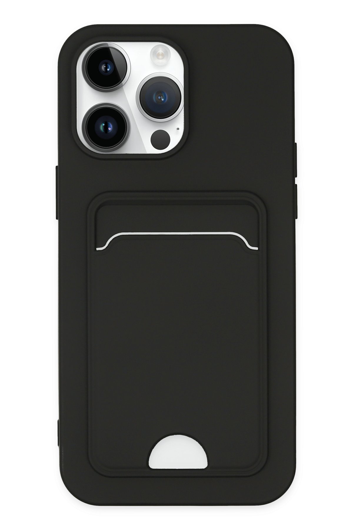 Newface iPhone 14 Pro Kılıf Loop Deri Silikon - Kırmızı