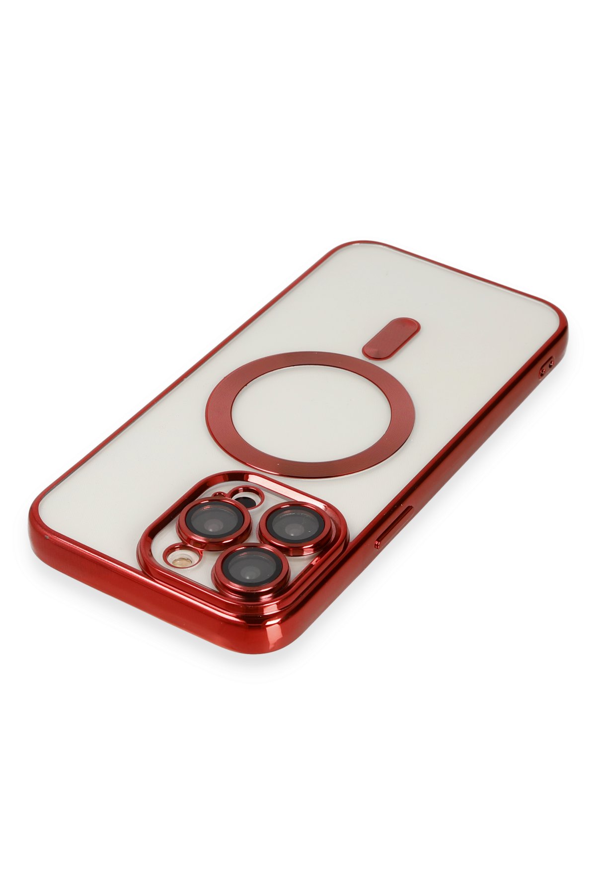 Newface iPhone 14 Pro Kılıf Ozzi Magsafe Deri Kapak - Natural Grey