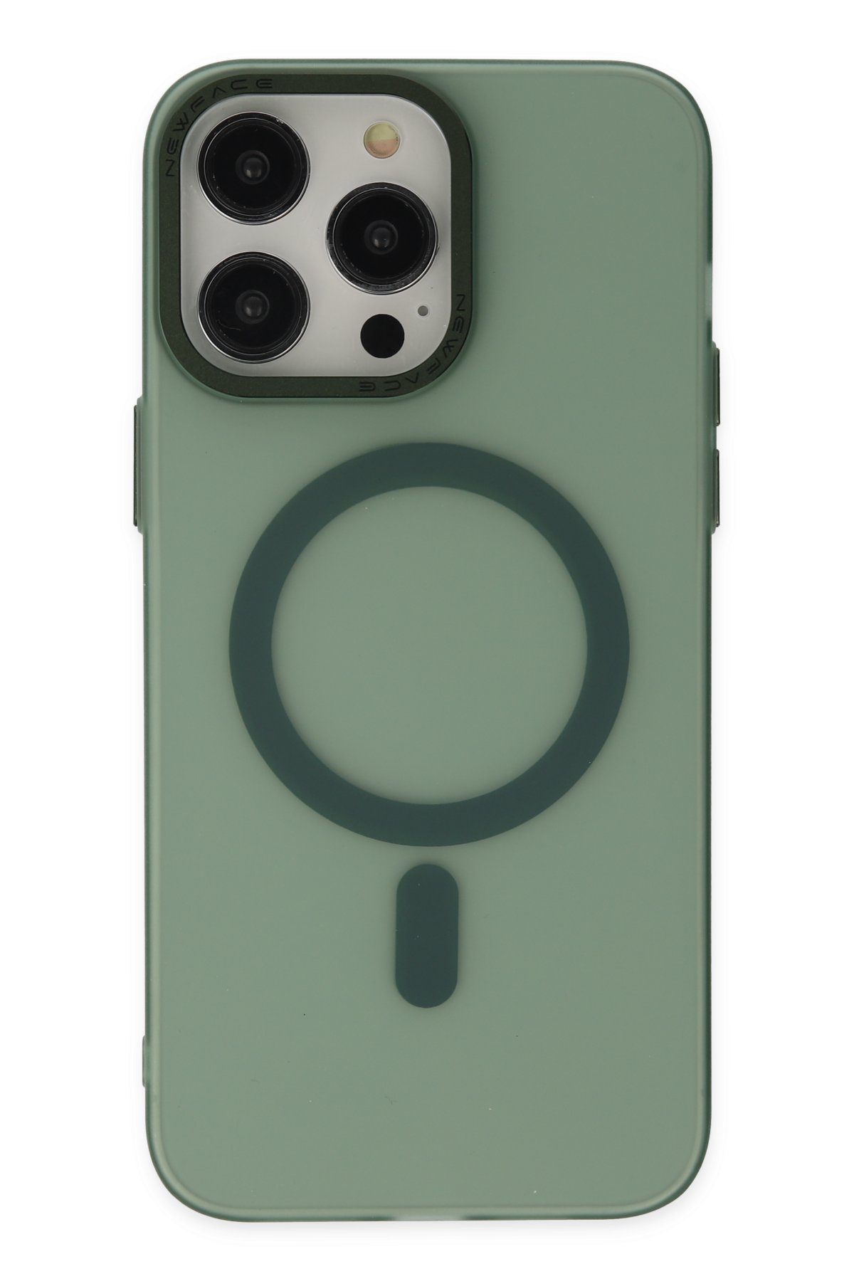 Newface iPhone 14 Pro Kılıf Magneticsafe Lazer Silikon - Mor