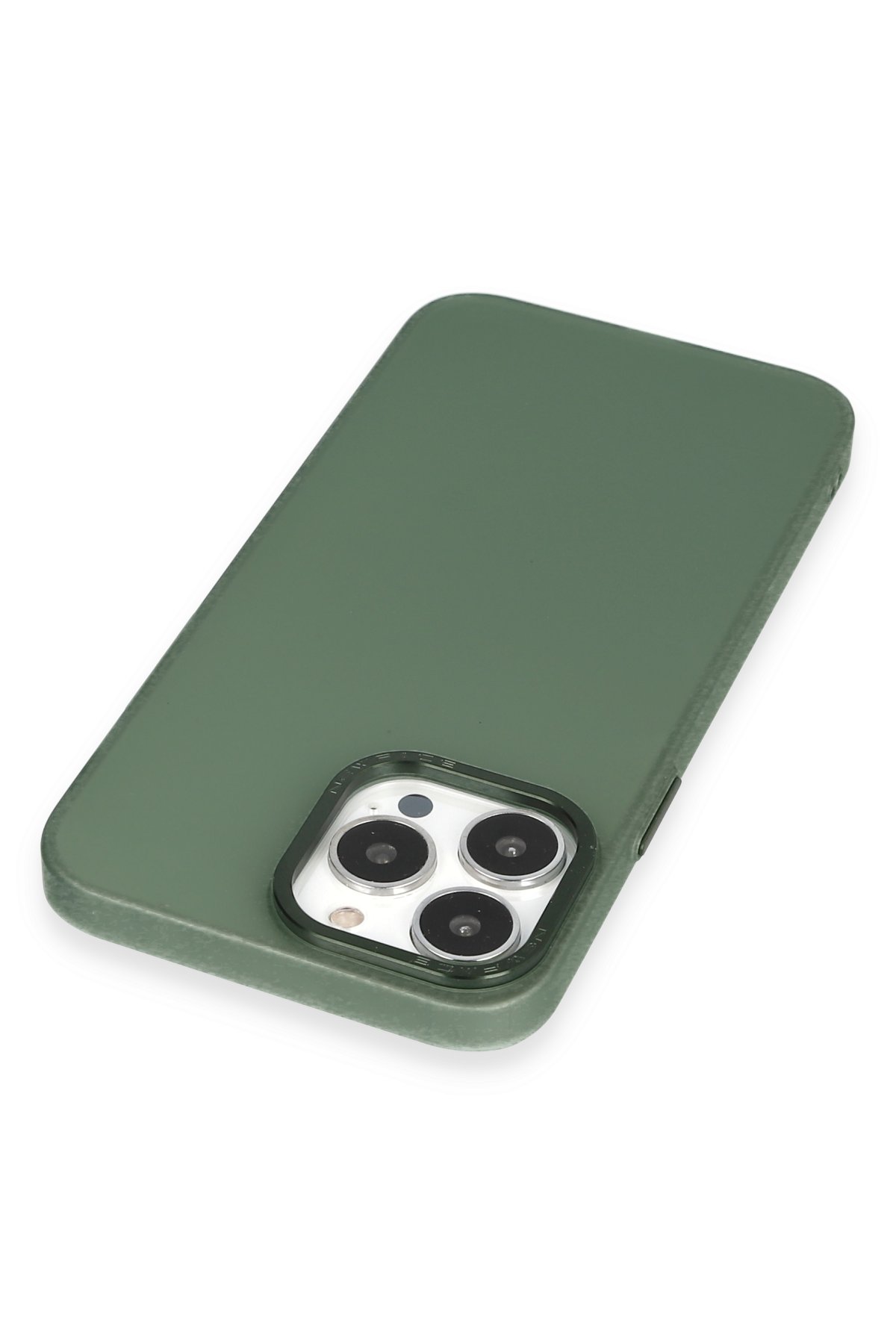 Newface iPhone 14 Pro Kılıf Moshi Lens Magneticsafe Silikon - Gümüş