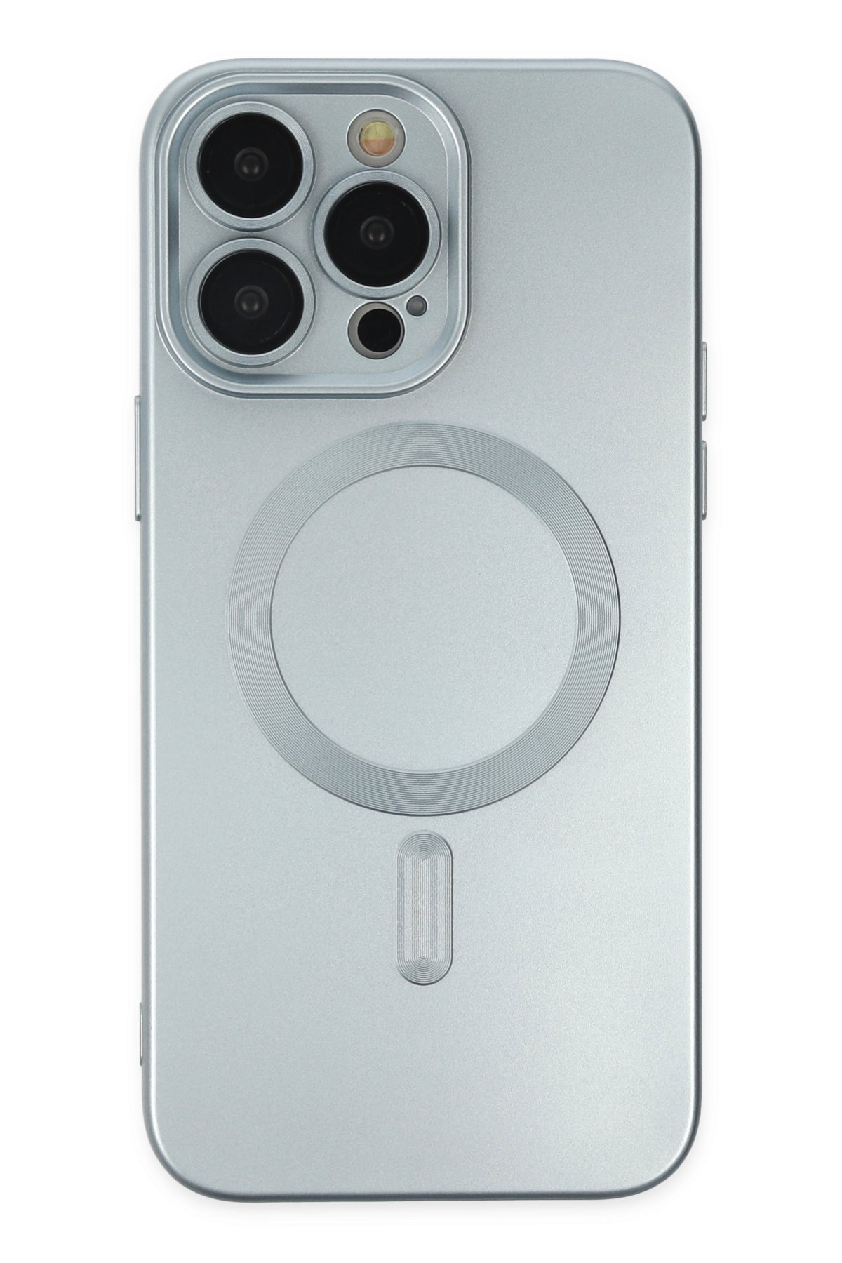Newface iPhone 14 Pro Kılıf Joke Taşlı Silikon - Mavi